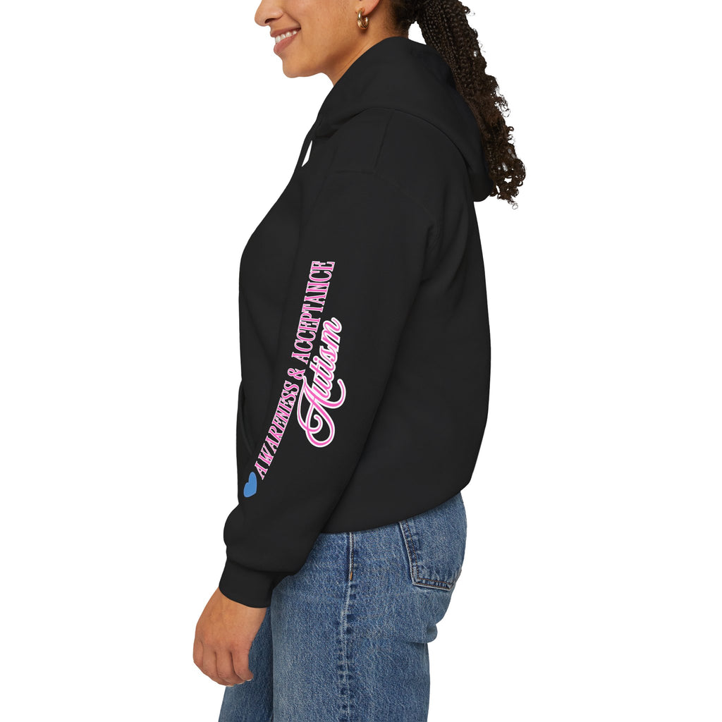 Autism Awareness and Acceptance — Stitched Heart Hoodie