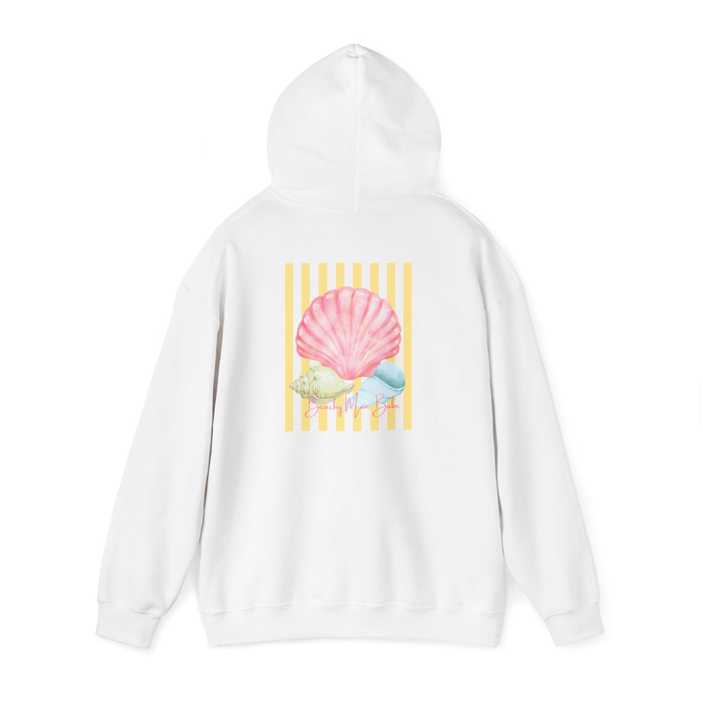 Beach Mom Babe - Pastel Shell Graphic Hoodie