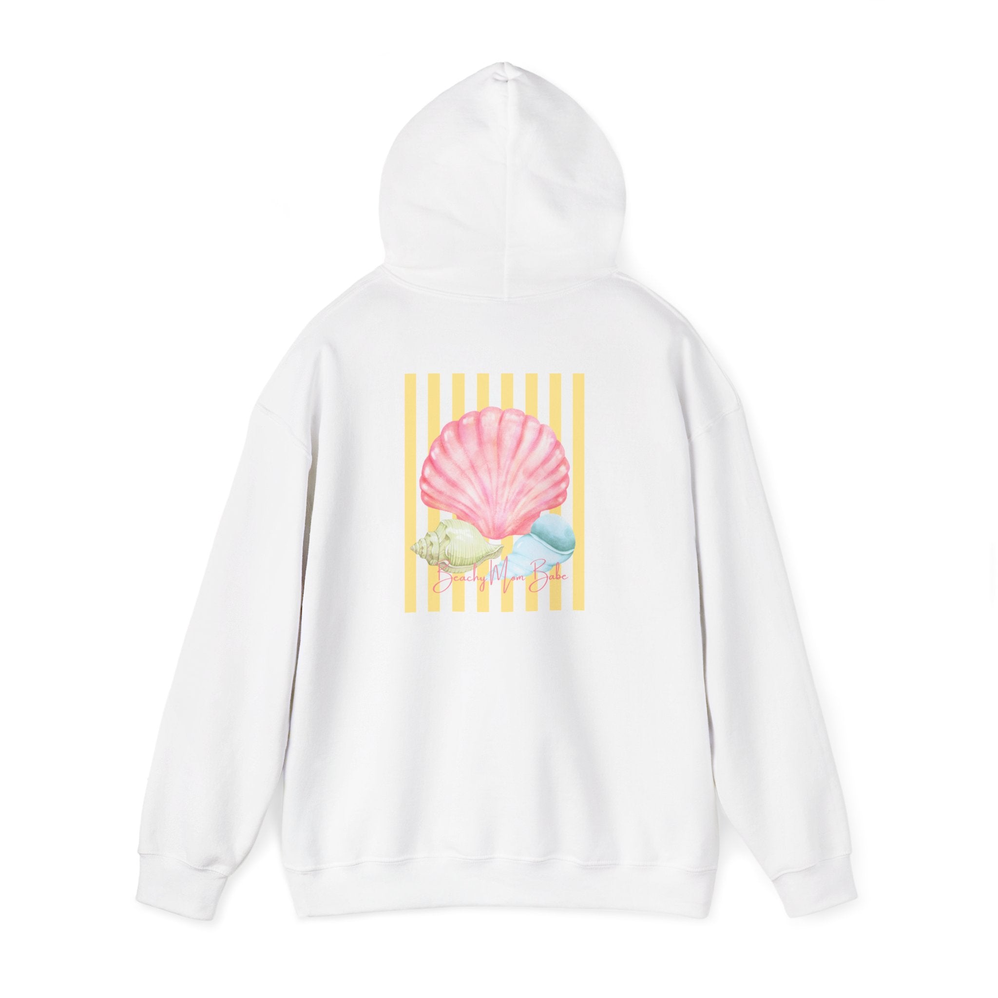 Beach Mom Babe - Pastel Shell Graphic Hoodie