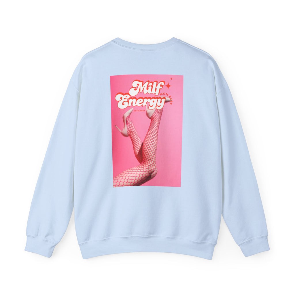 MILF Energy Mom Babe — Fishnet Graphic Sweatshirt