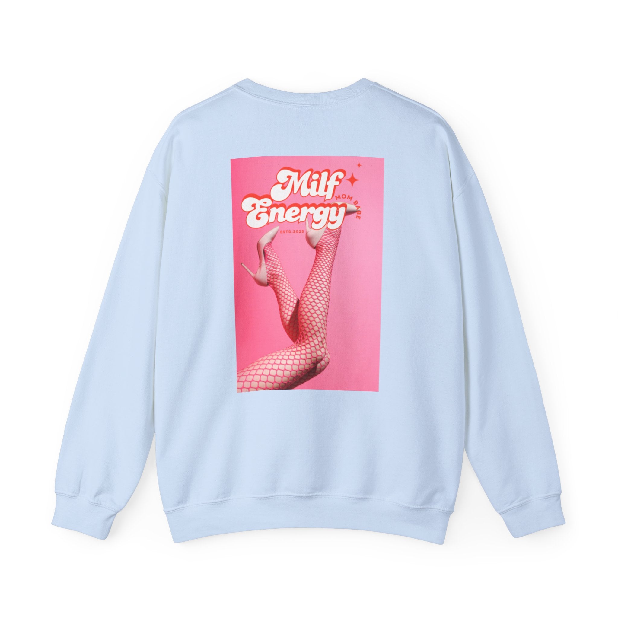 MILF Energy Mom Babe — Fishnet Graphic Sweatshirt