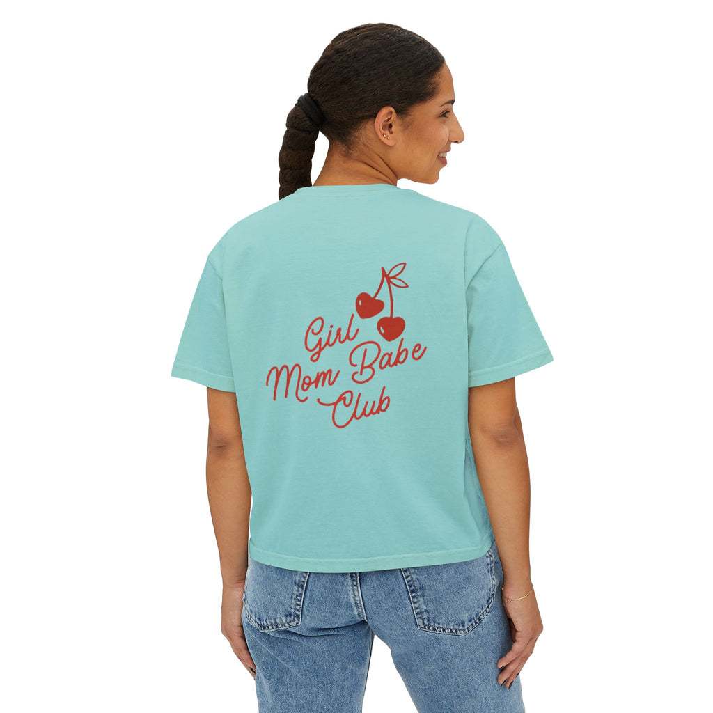 Girl Mom Babe Club - Cherry Graphic Tee