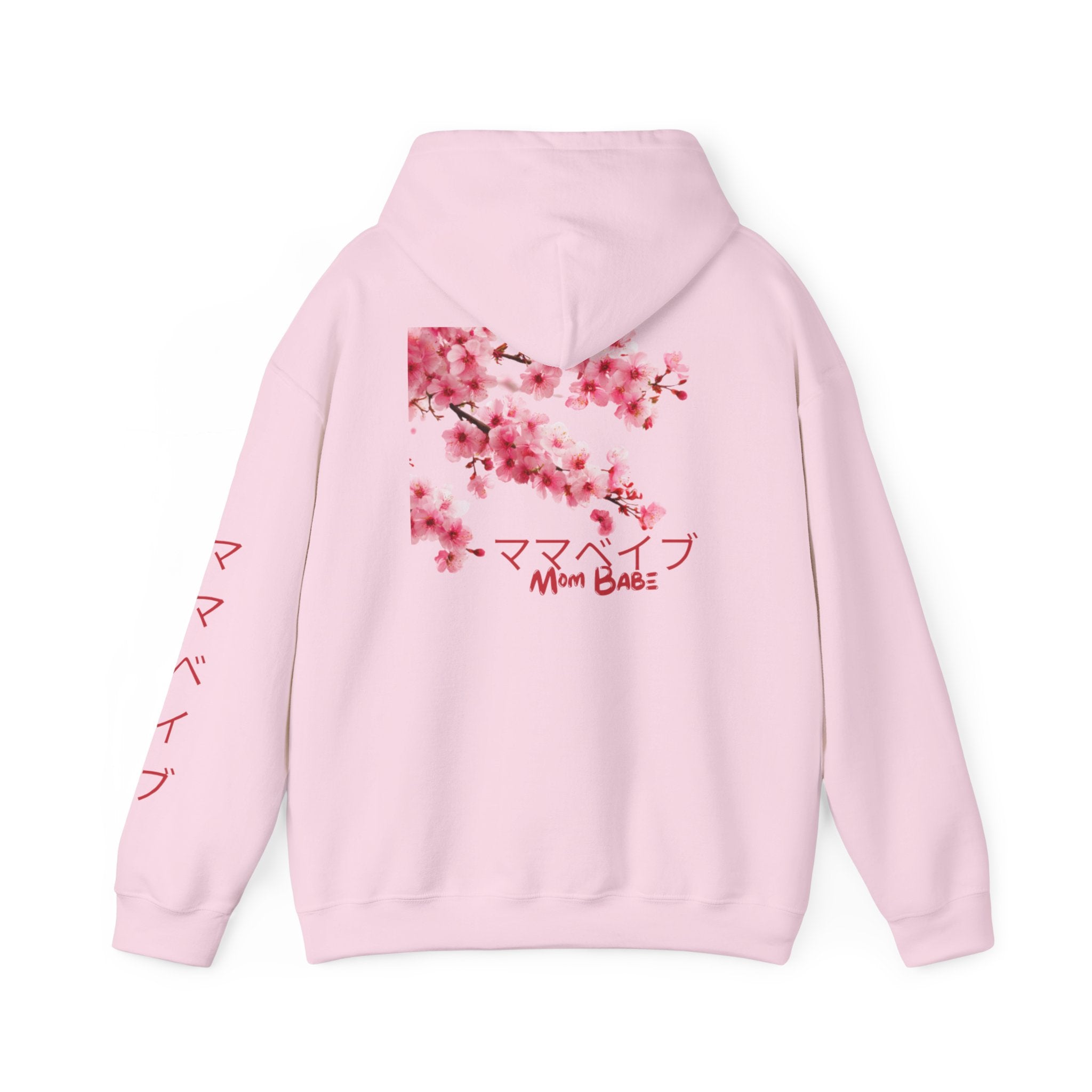 Mom Babe Cherry Blossom - Japanese Kanji Hoodie