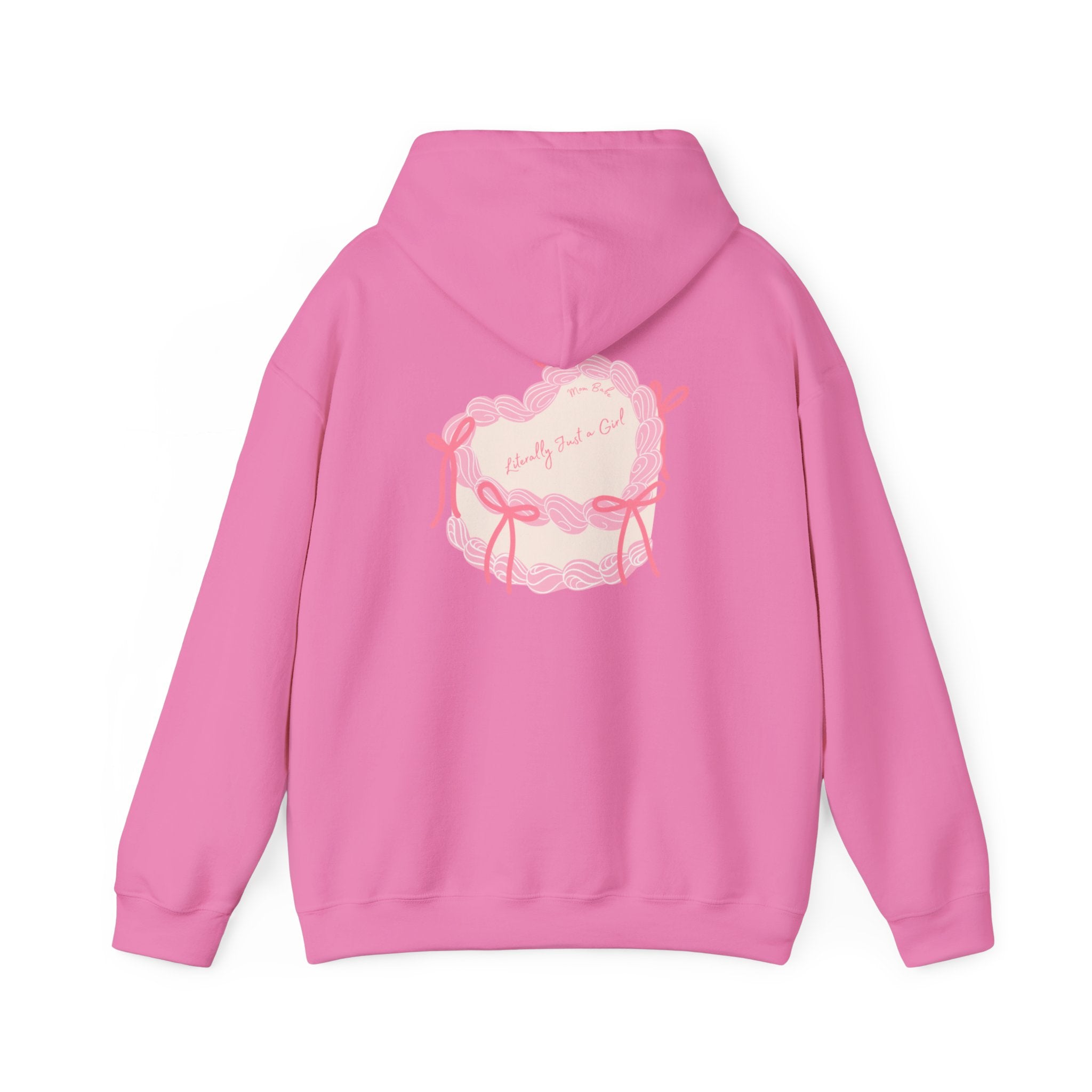 Mom Babe Literally Just a Girl - Cake Graphic Hoodie
