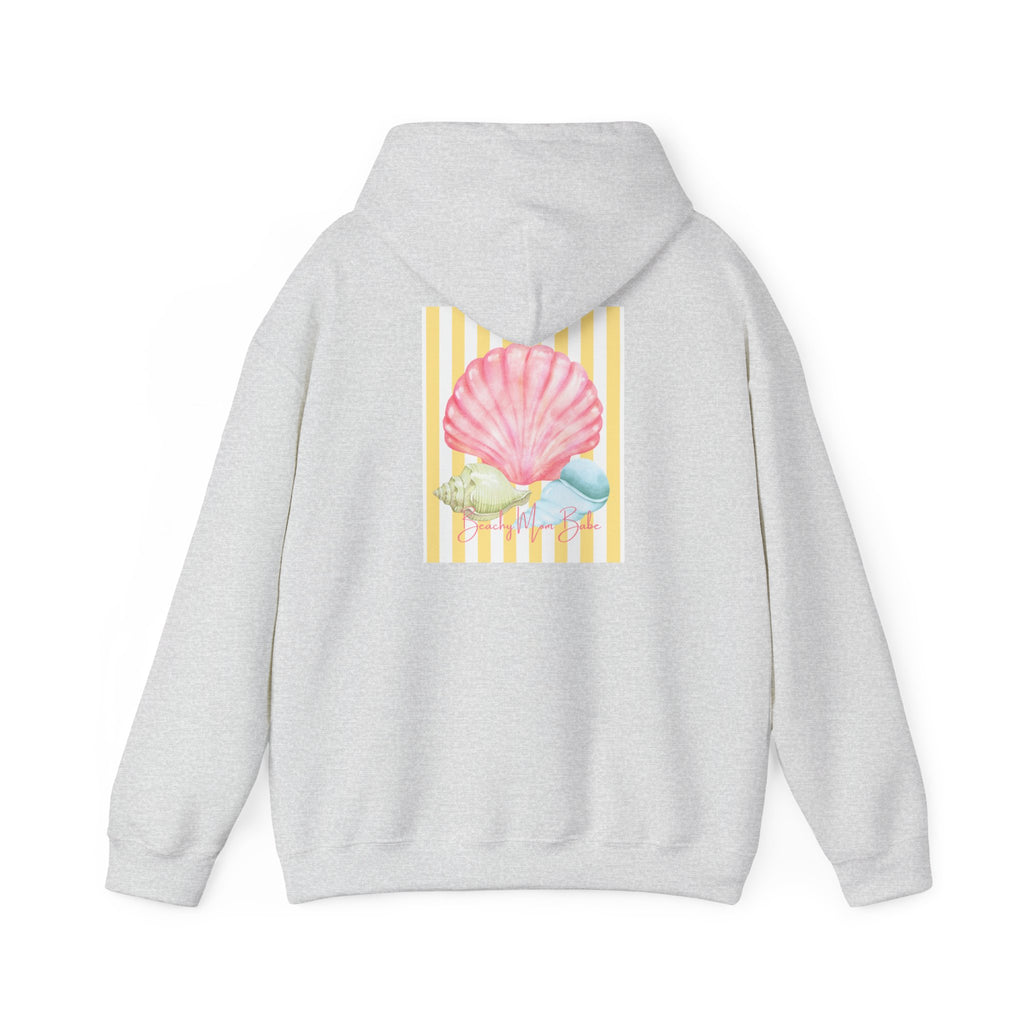 Beach Mom Babe - Pastel Shell Graphic Hoodie