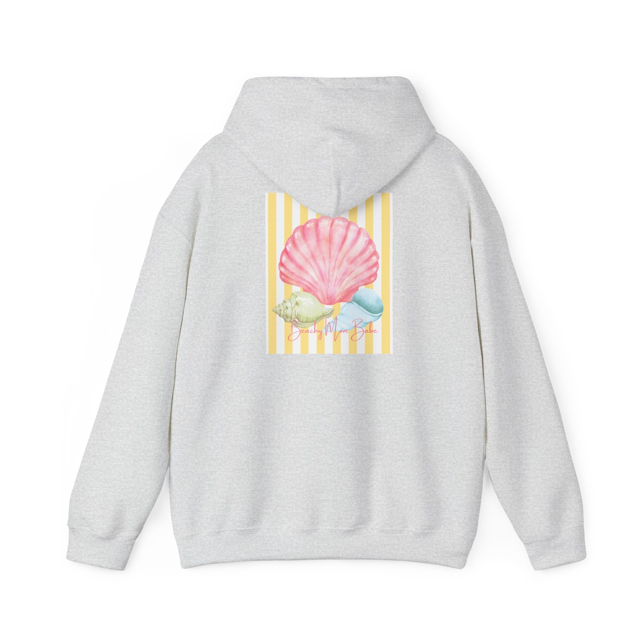 Beach Mom Babe - Pastel Shell Graphic Hoodie