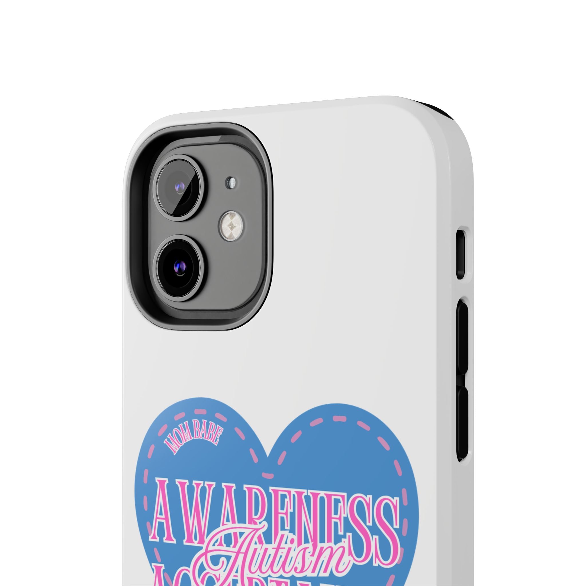 Autism Awareness and Acceptance — Stitched Heart Phone Case