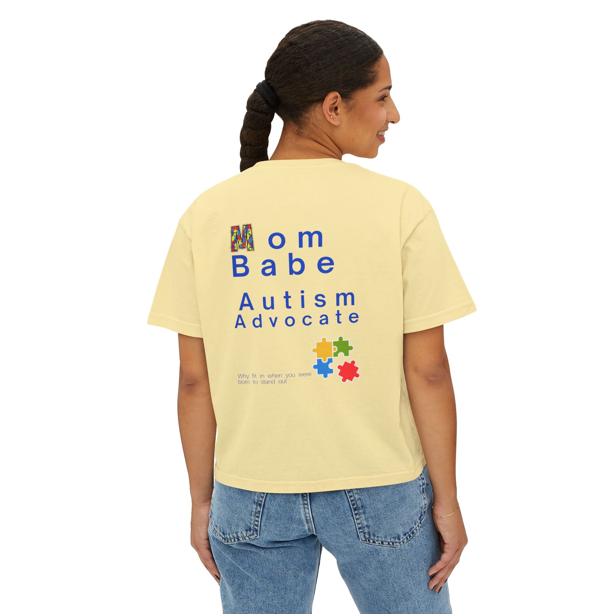 Mom Babe Autism Advocate - Graphic Tee