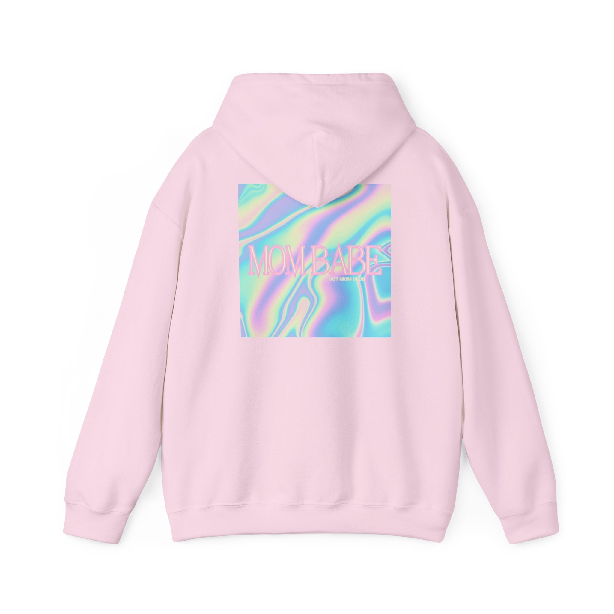 Mom Babe — Holographic Graphic Hoodie