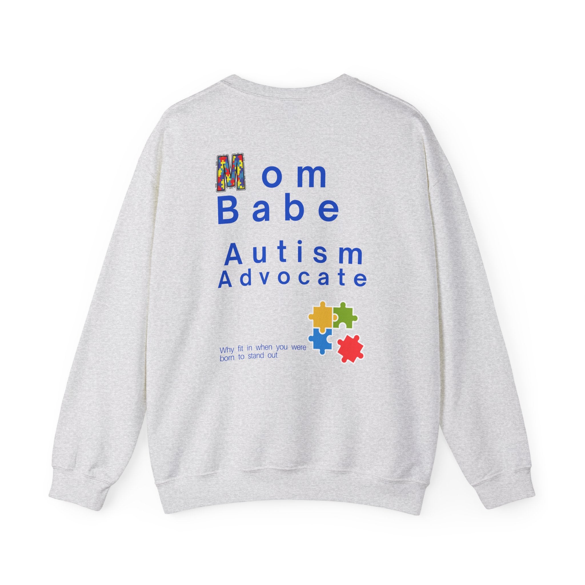 Mom Babe Autism Advocate - Graphic Sweatshirt