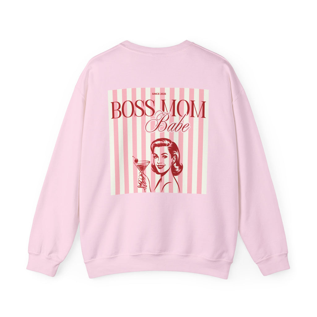 Boss Mom Babe — Vintage Retro Graphic Sweatshirt