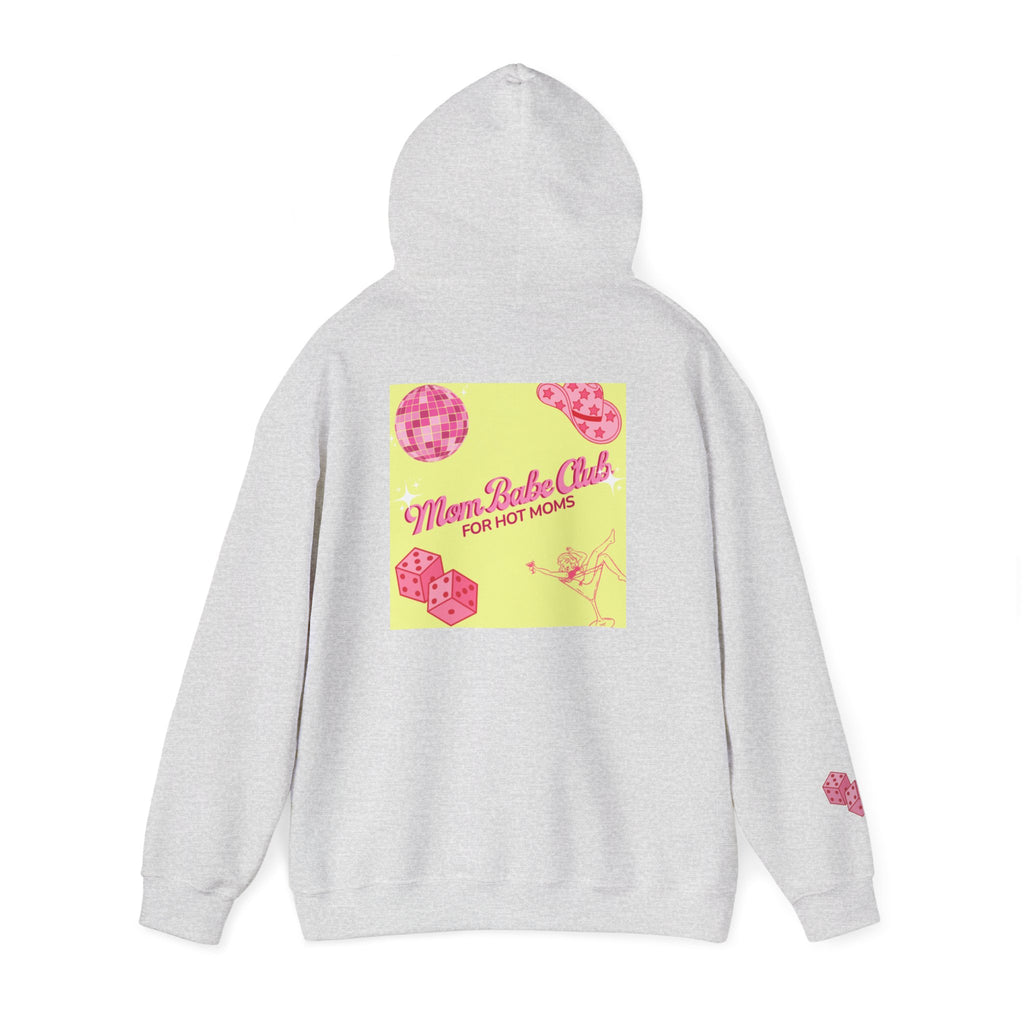 Mom Babe Club - For Hot Moms — Pink Graphic Hoodie