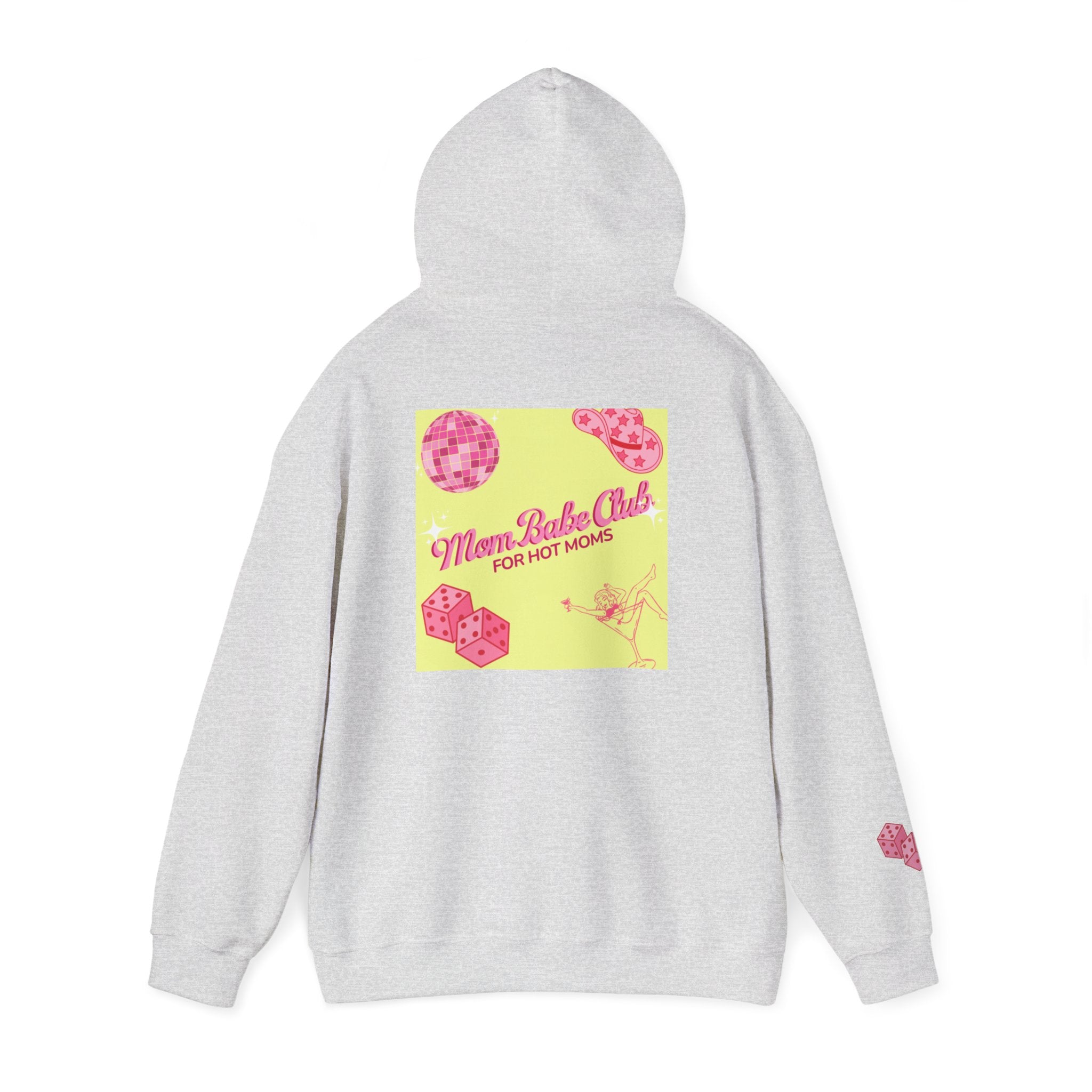 Mom Babe Club - For Hot Moms — Pink Graphic Hoodie