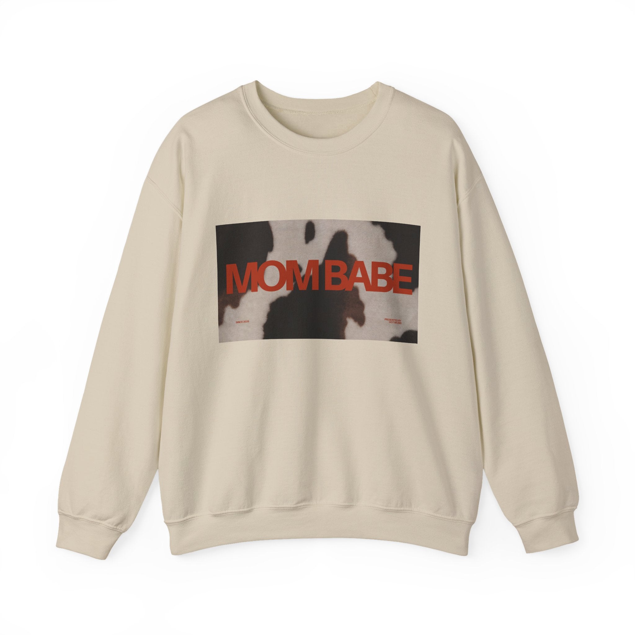 Mom Babe — Cowhide Graphic Sweatshirt