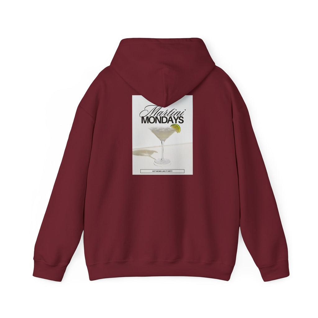 Mom Babe Martini Mondays Hot Moms Like it Dirty - Martini Graphic Hoodie