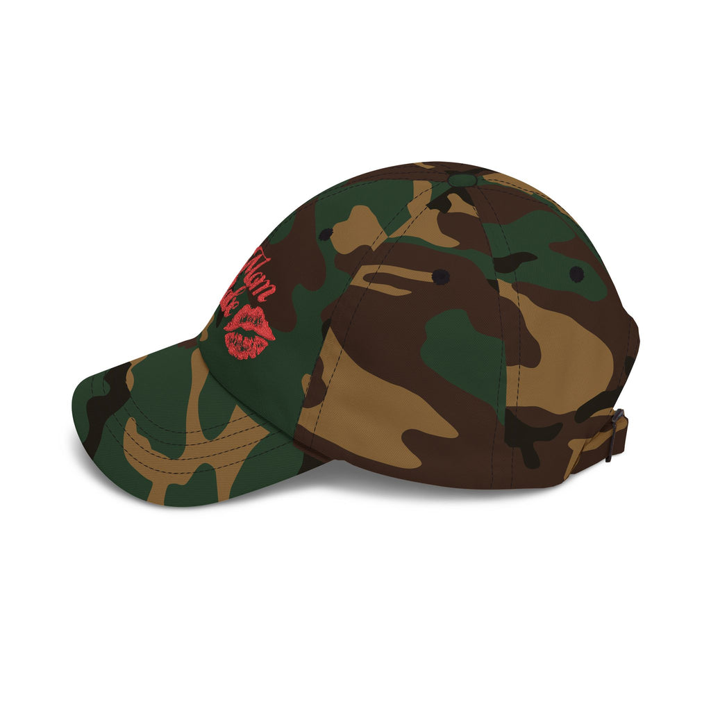 Boy Mom Babe - Kiss Graphic Embroidered Cap