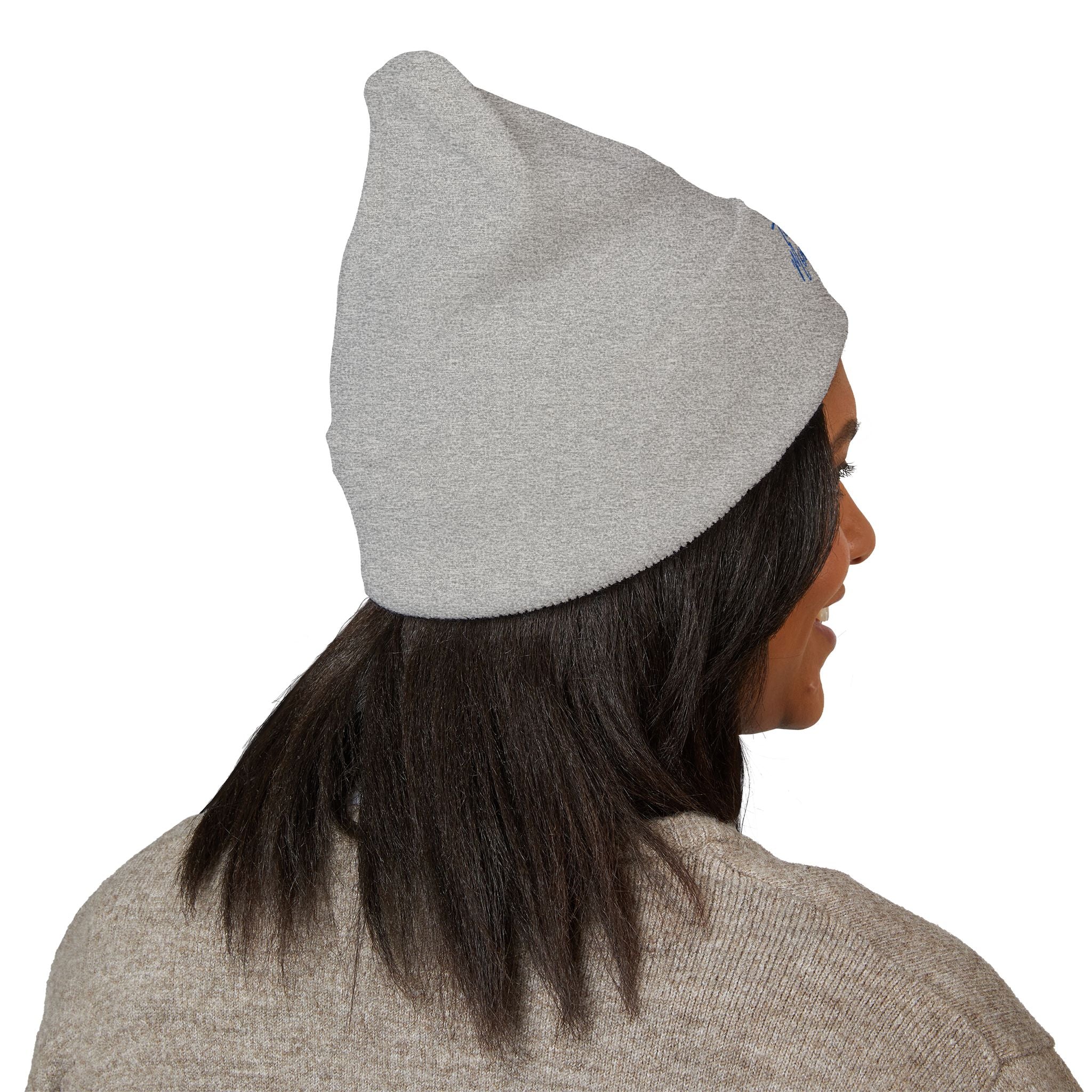 Tired AF Mom Babes Beanie - Blue and Red Embroidery