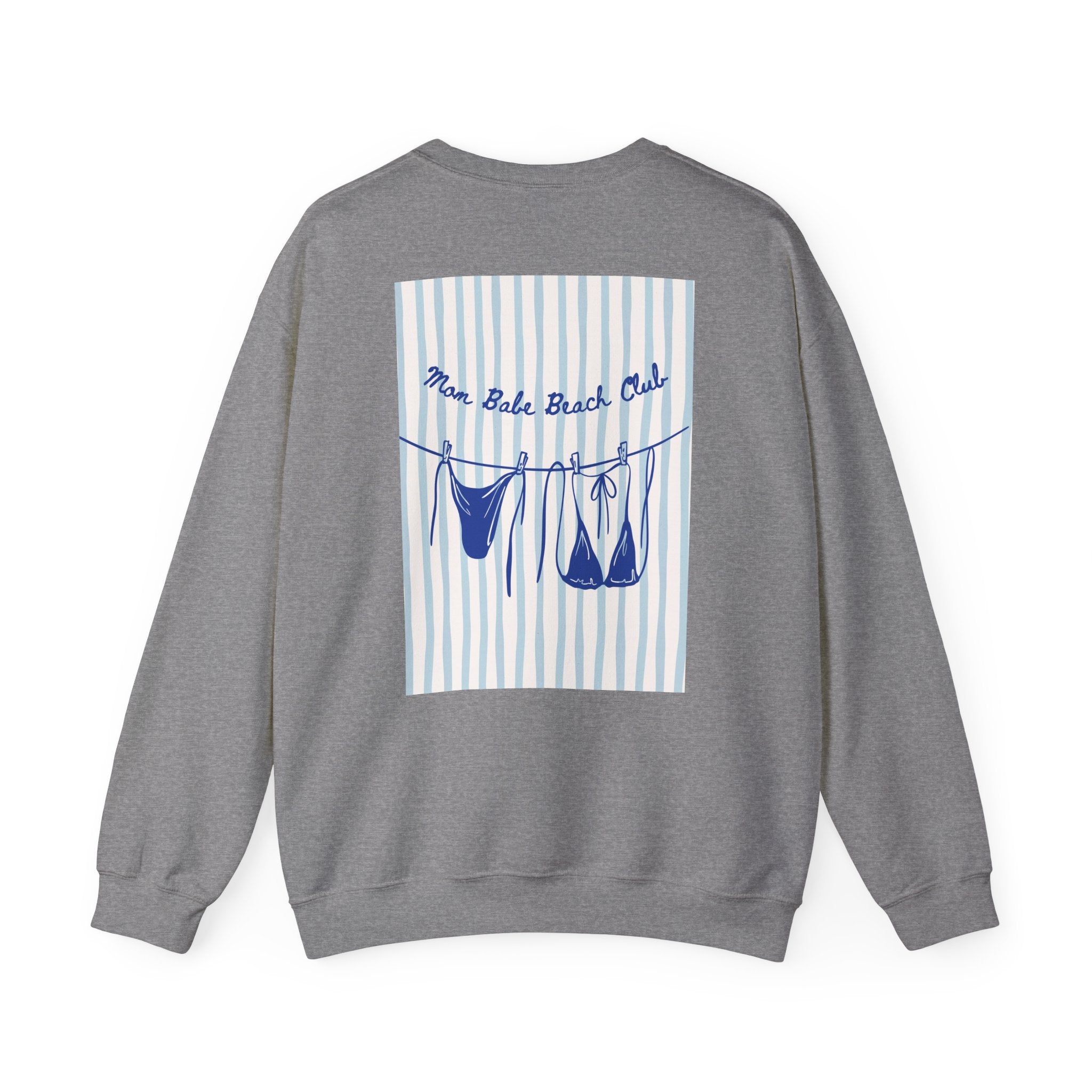 Mom Babe Beach Club - Bikini Graphic Sweatshirt