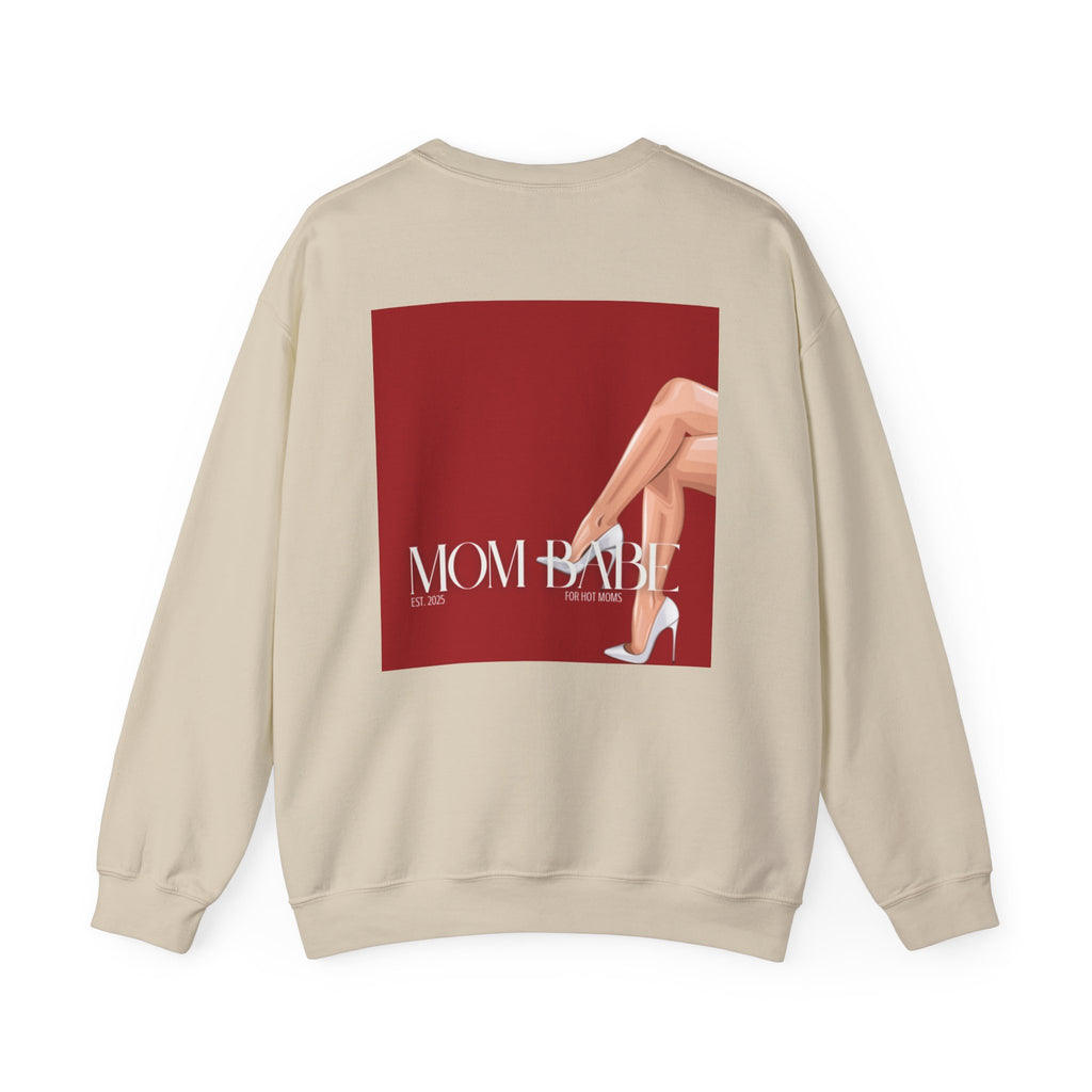 Mom Babe For Hot Moms - White Heels Graphic Sweatshirt