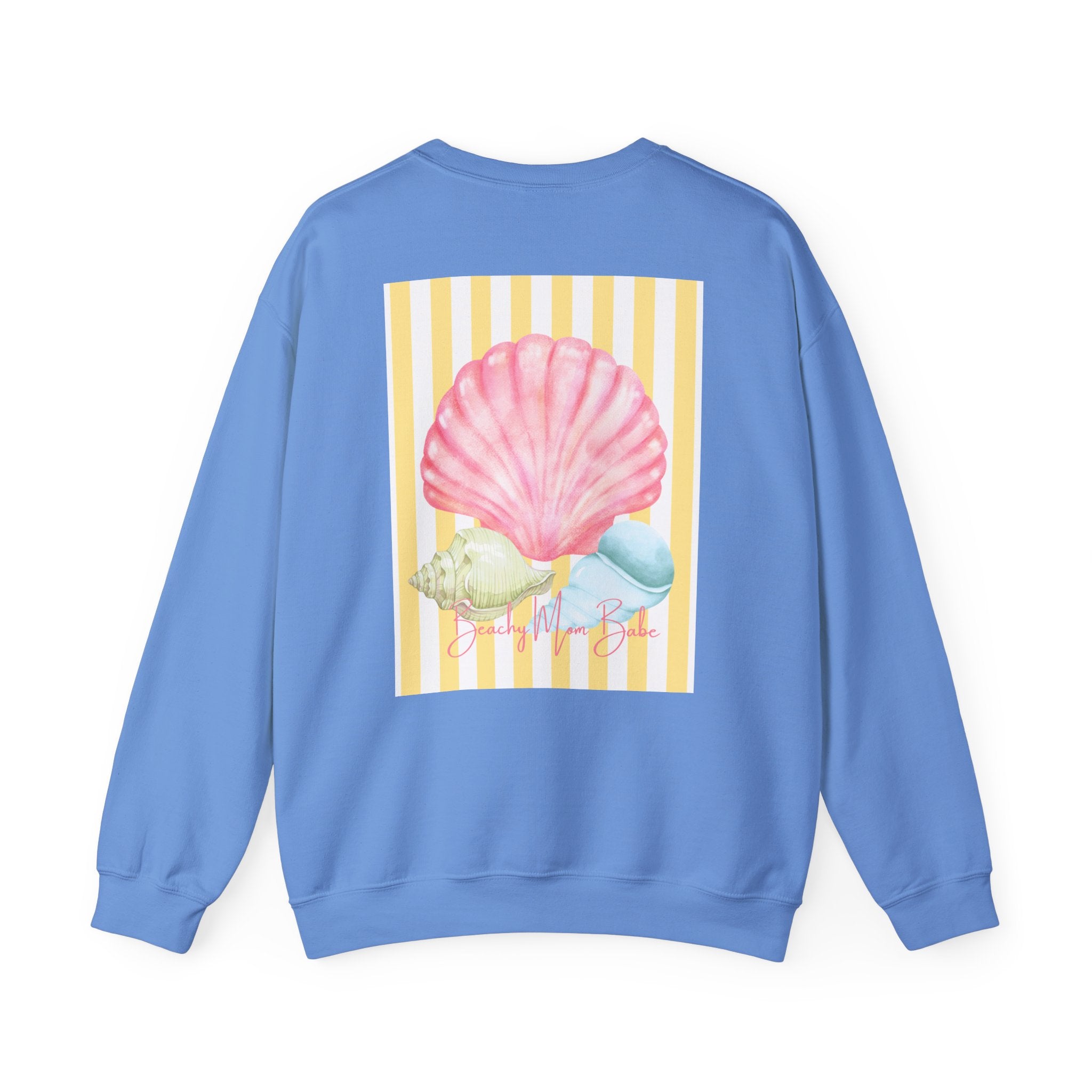 Beach Mom Babe - Pastel Shell Graphic Sweatshirt