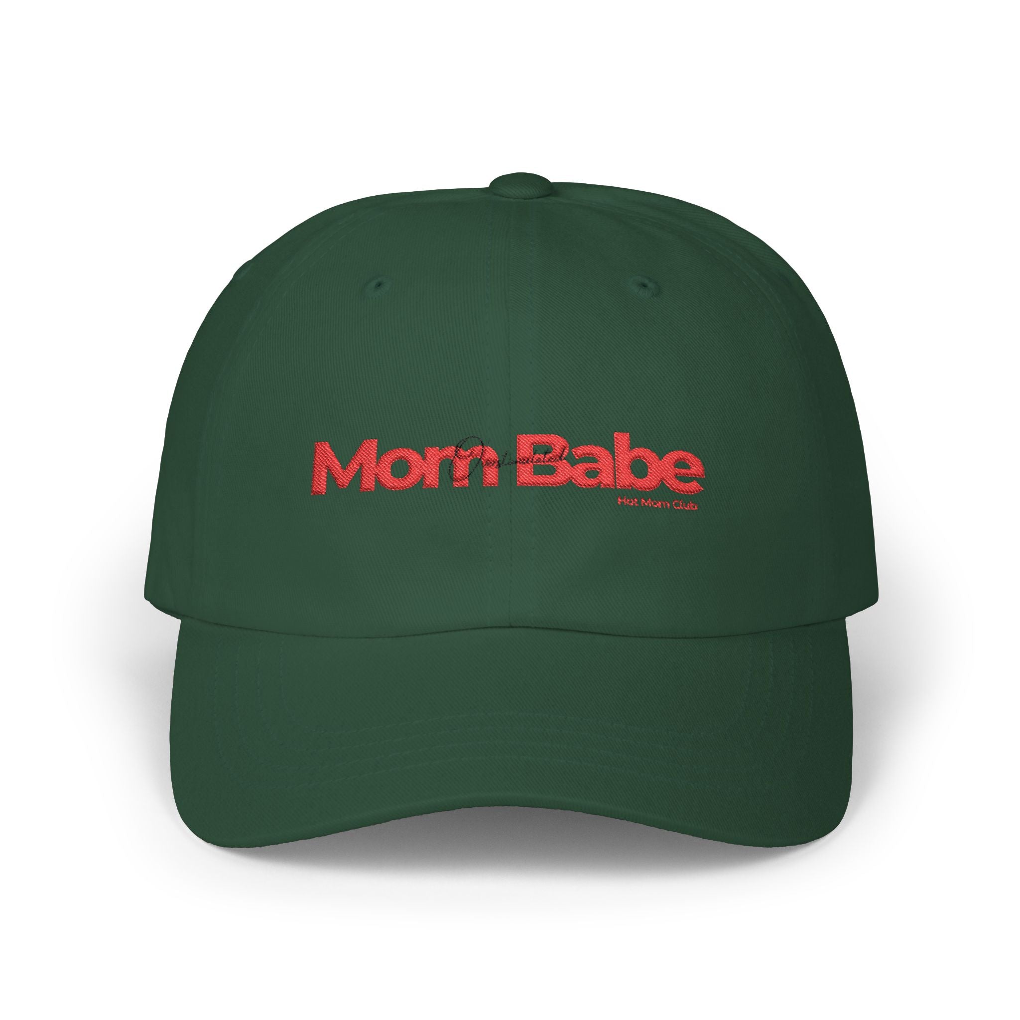 Overstimulated Mom Babe Cap - Red and black Embroidery