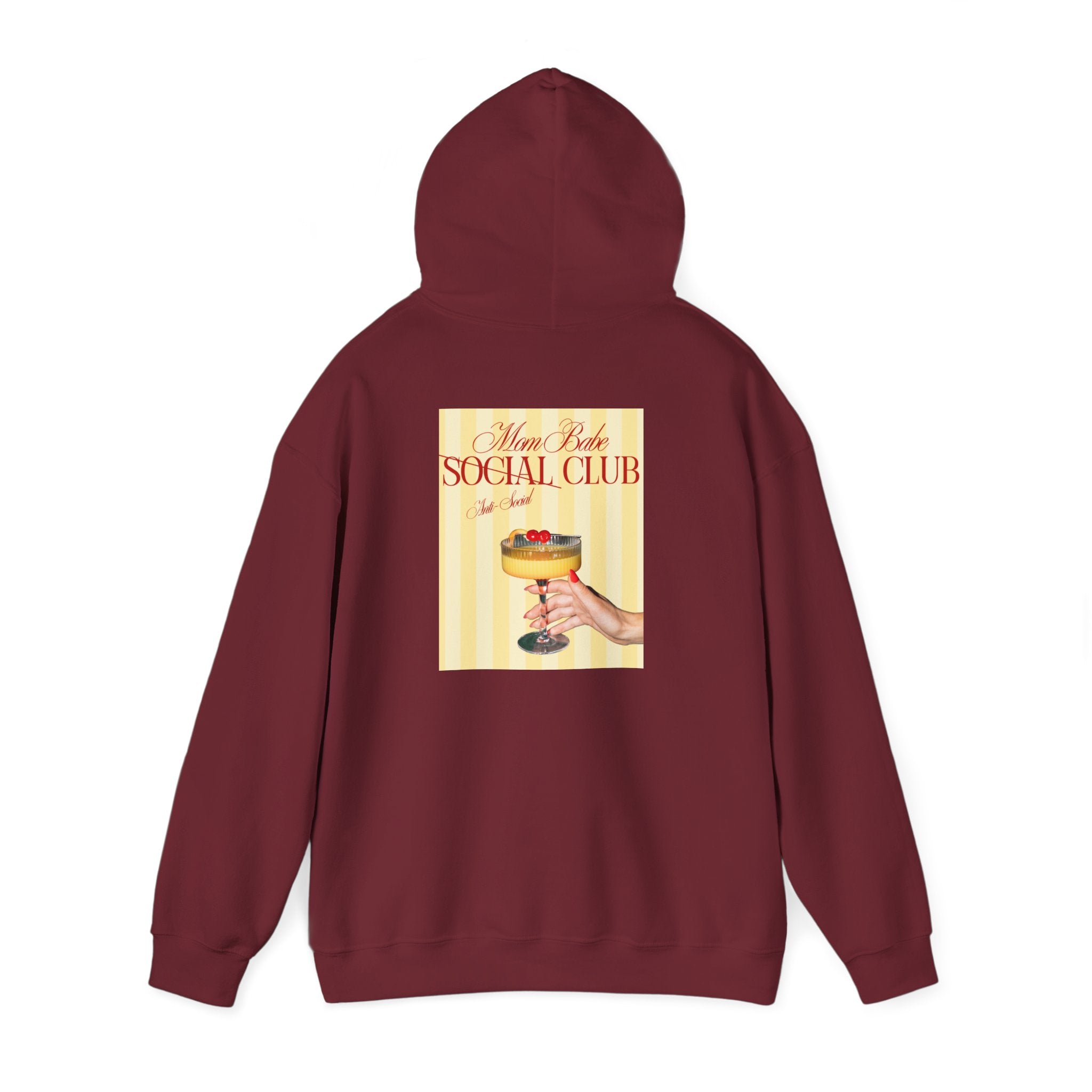 Mom Babe Anti-Social Club - Cocktail Graphic Hoodie
