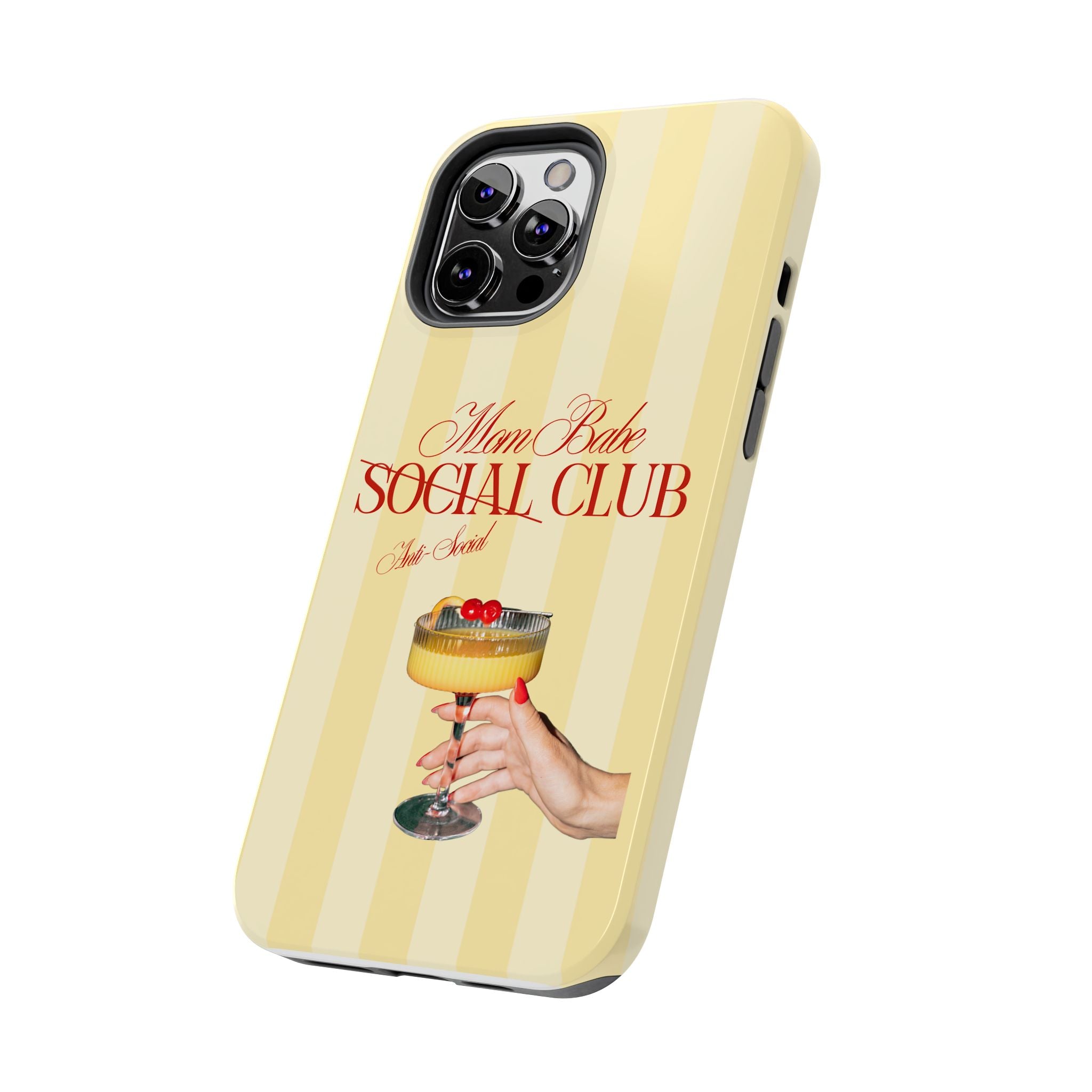 Mom Babe Anti-Social Club Tough Phone Case