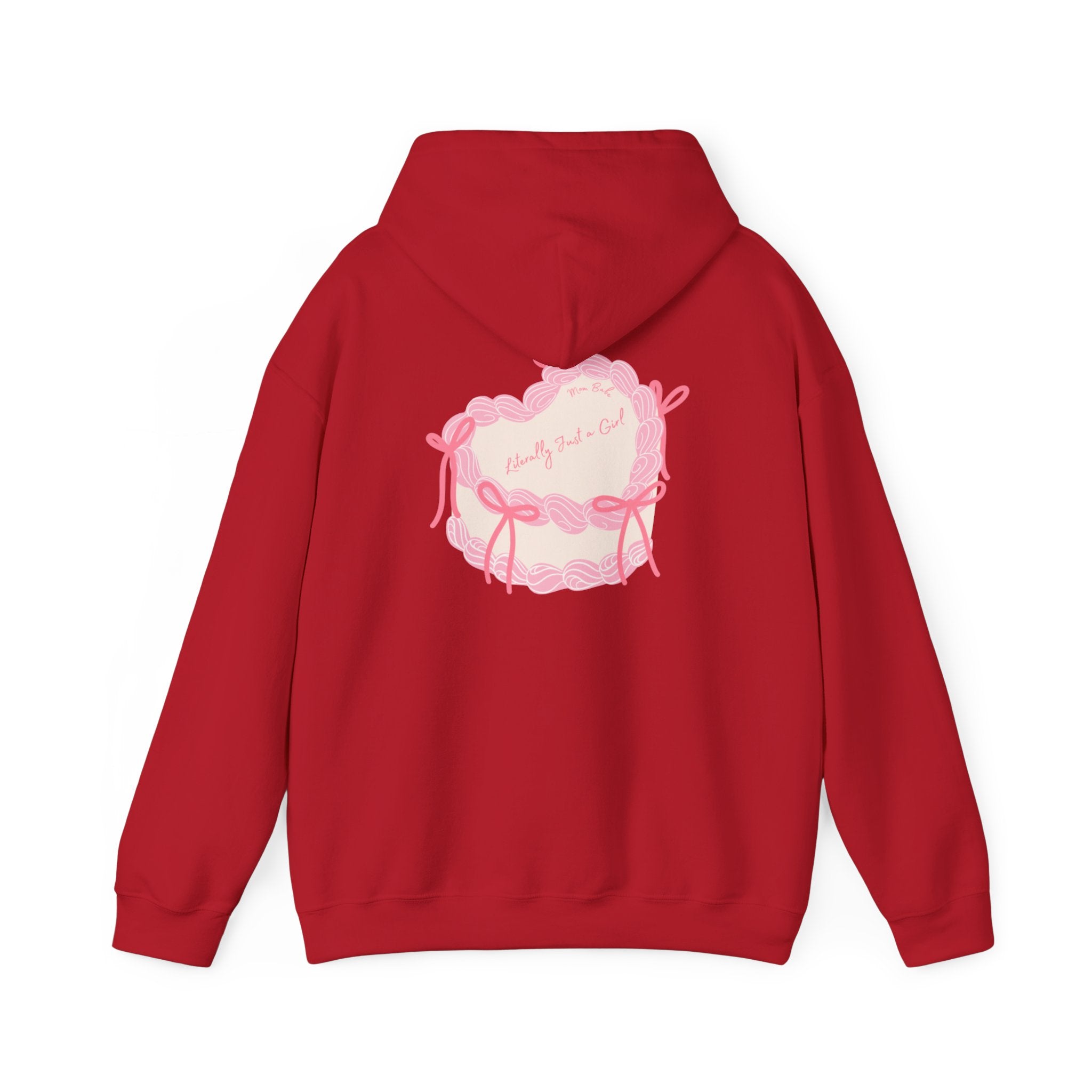 Mom Babe Literally Just a Girl - Cake Graphic Hoodie