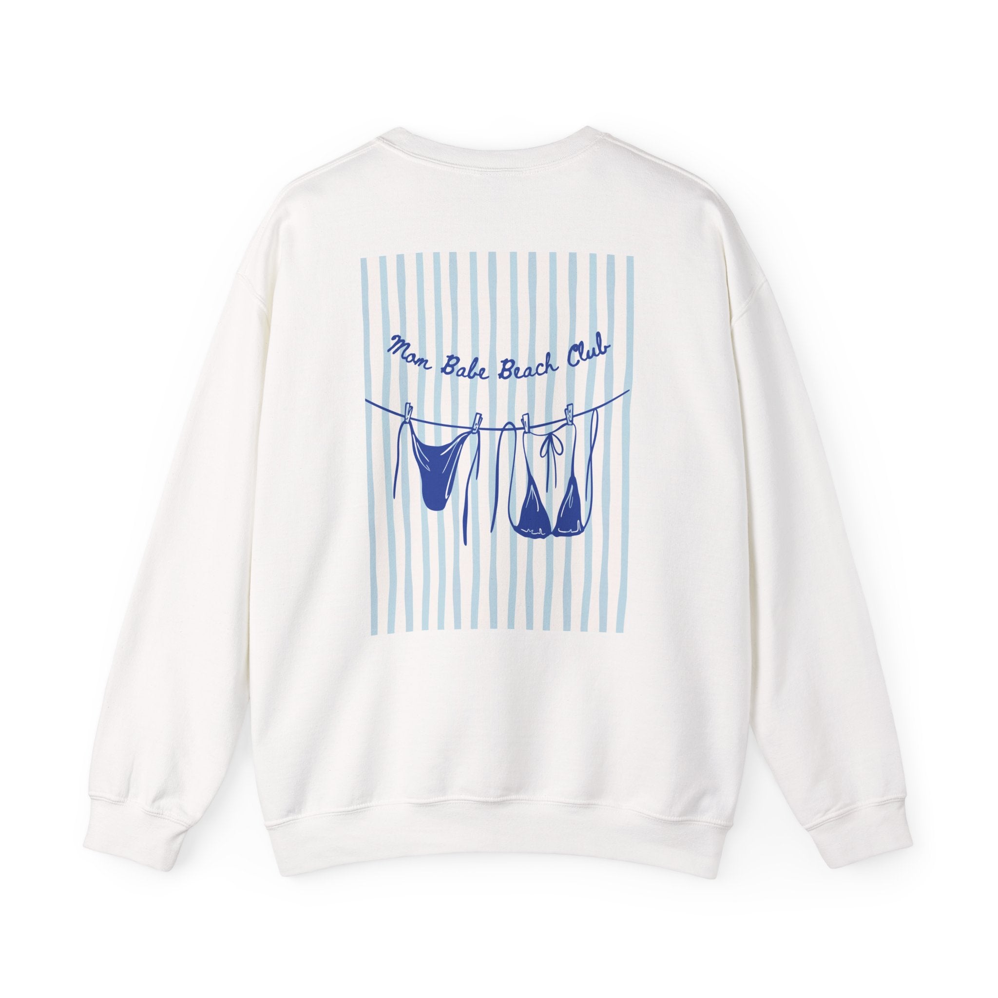 Mom Babe Beach Club - Bikini Graphic Sweatshirt