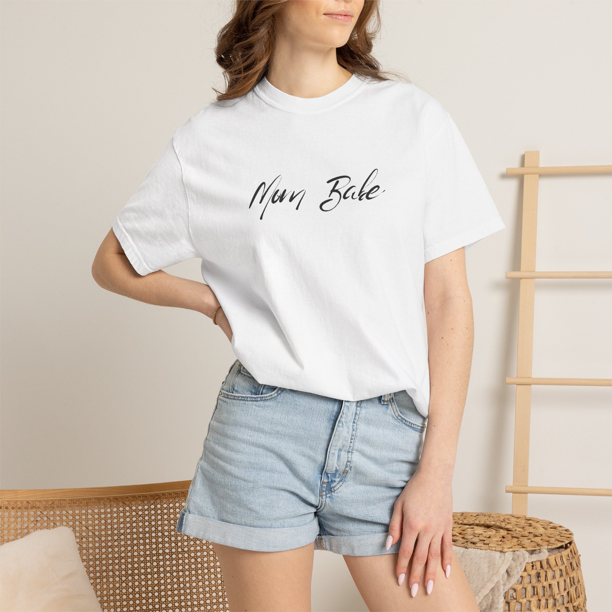 Fit Mom Social Club - Mom Babe Tee Black