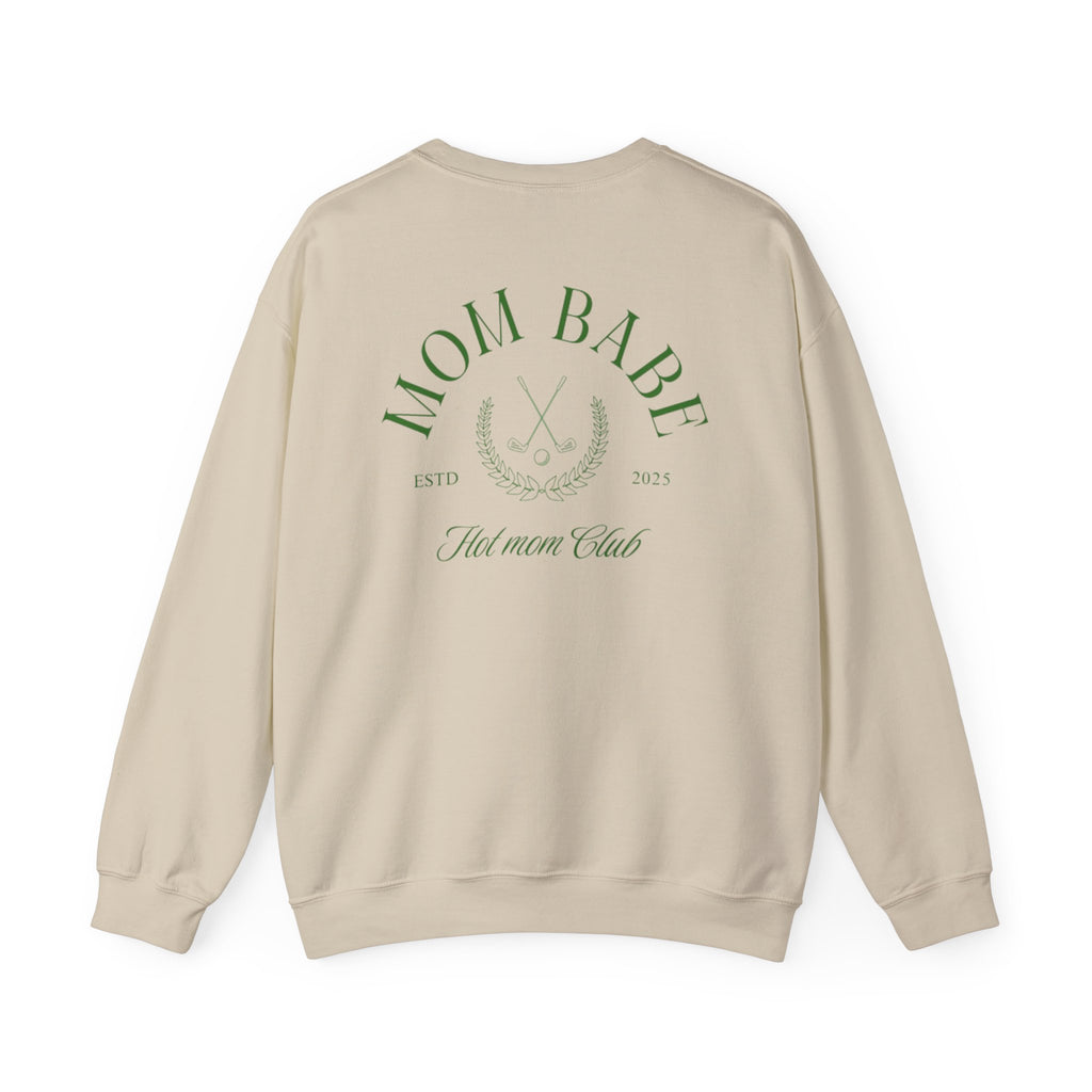 Mom Babe Hot Mom Club -  Crossed Golf Clubs Graphic Sweatshirt