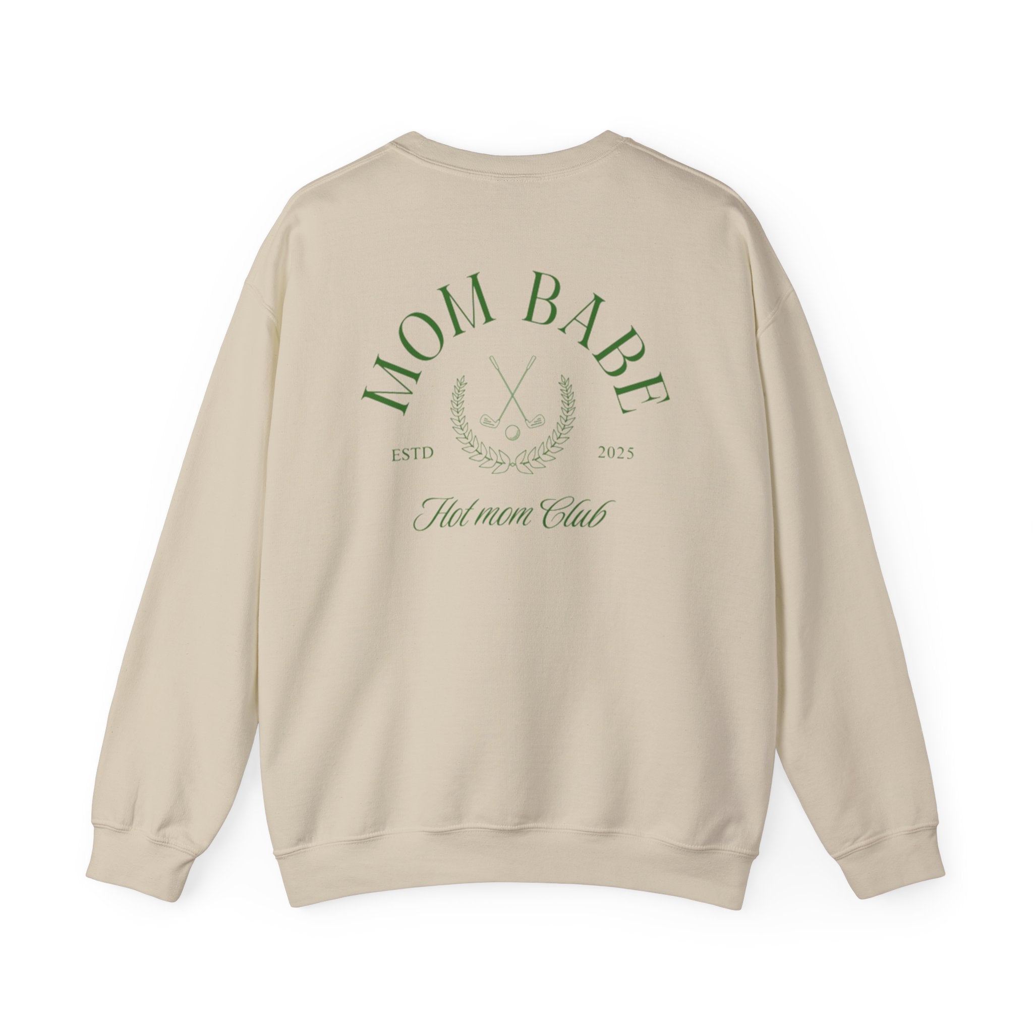 Mom Babe Hot Mom Club -  Crossed Golf Clubs Graphic Sweatshirt