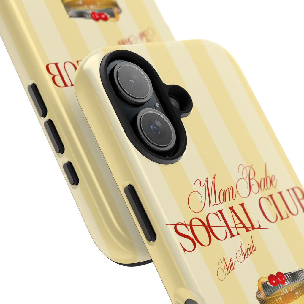 Mom Babe Anti-Social Club Tough Phone Case