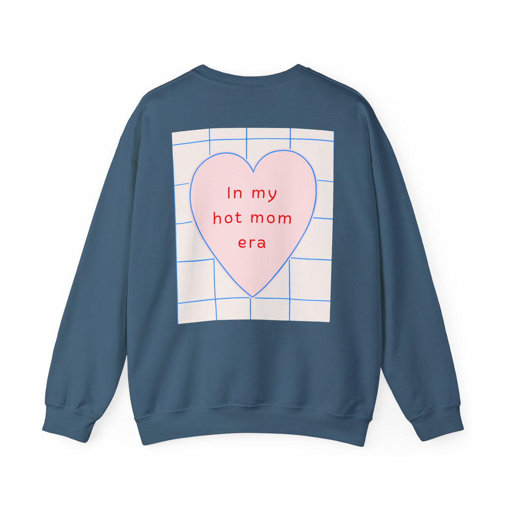 In My Hot Mom Era - Heart Graphic Sweatshirt