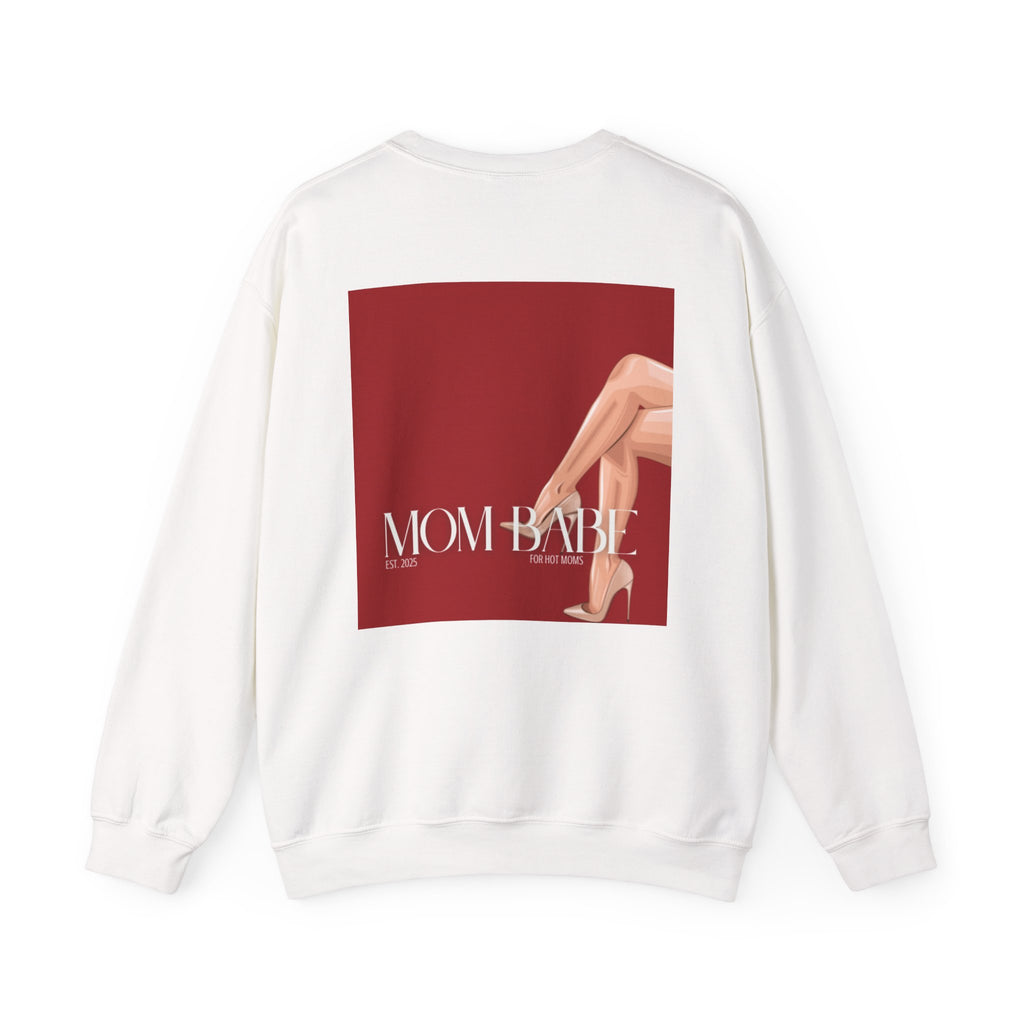 Mom Babe For Hot Moms - Beige Heels Graphic Sweatshirt