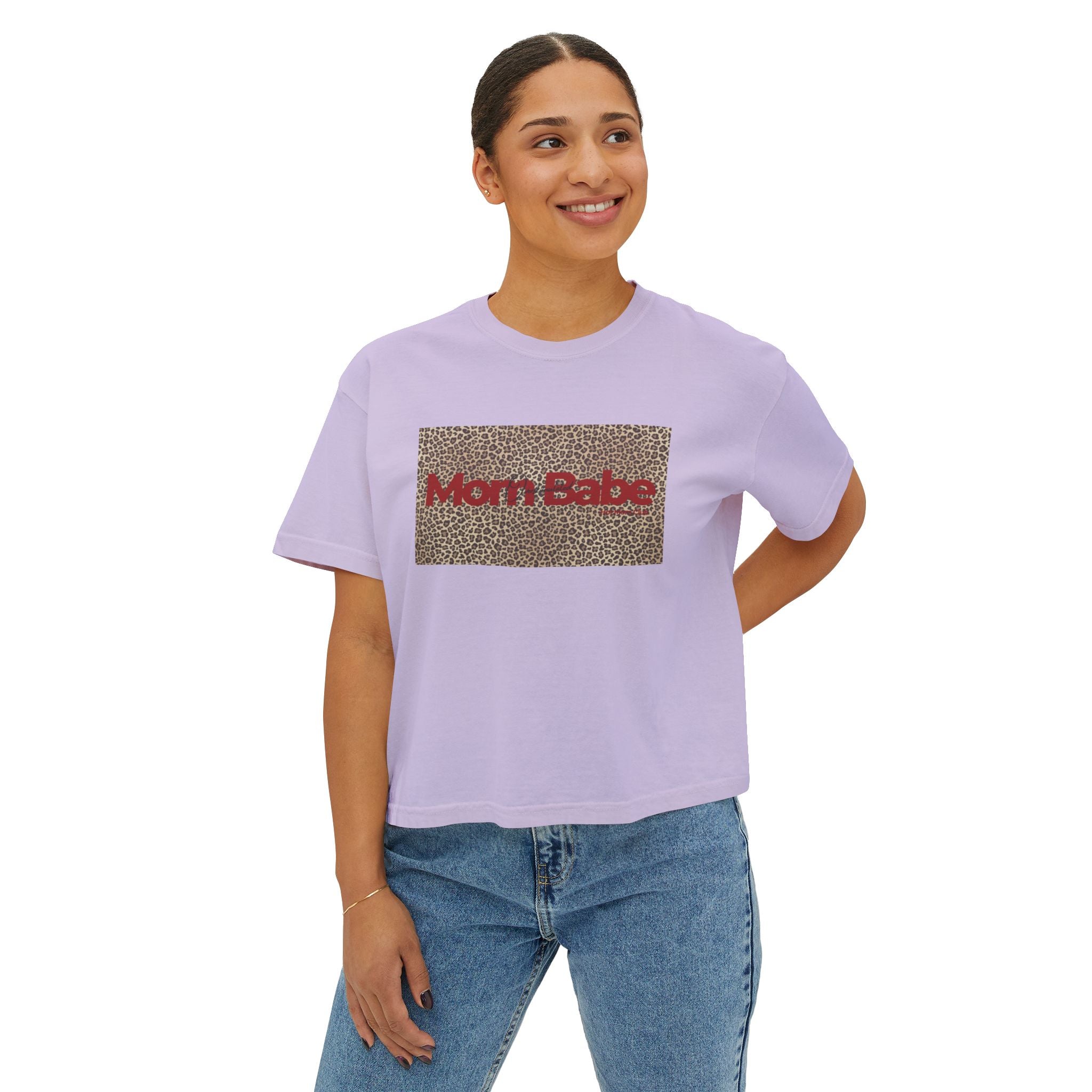 Overstimulated Mom Babe  — Leopard Graphic Tee