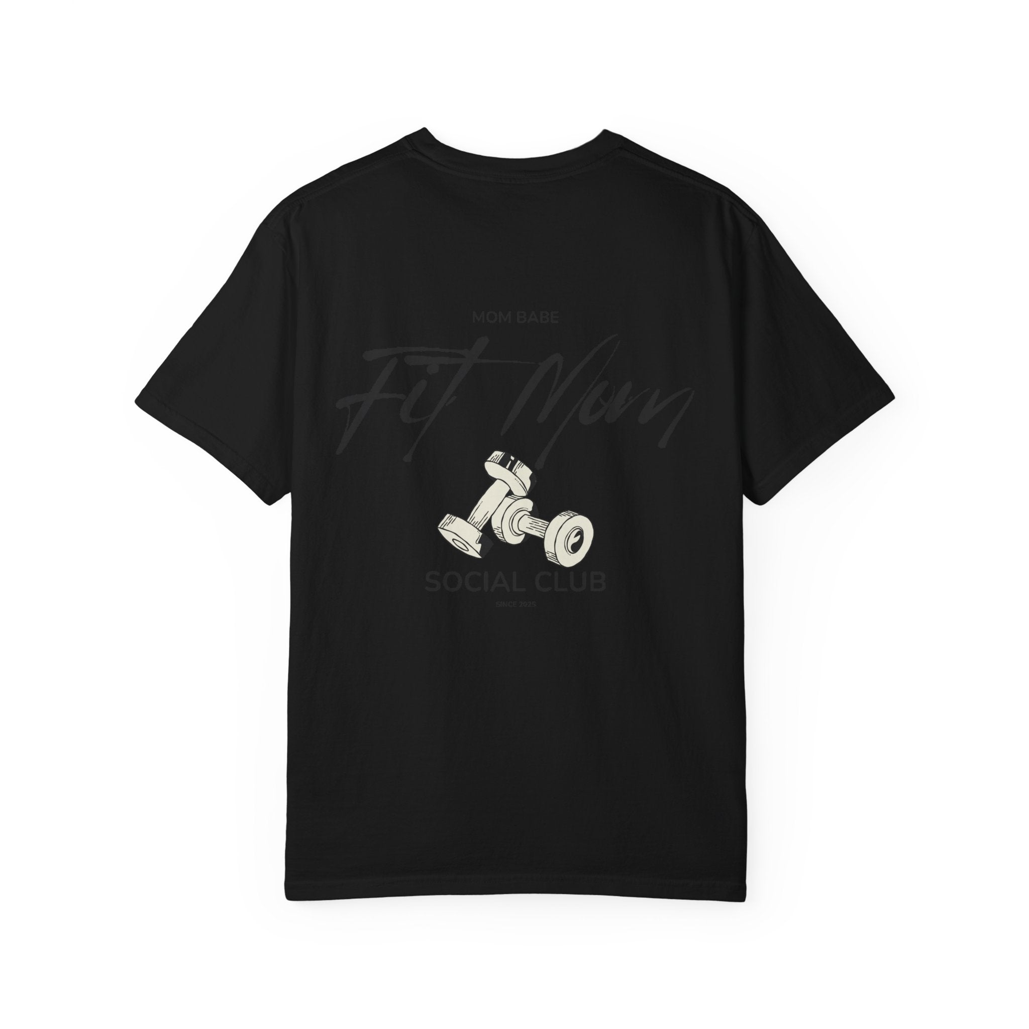 Fit Mom Social Club - Mom Babe Tee Black