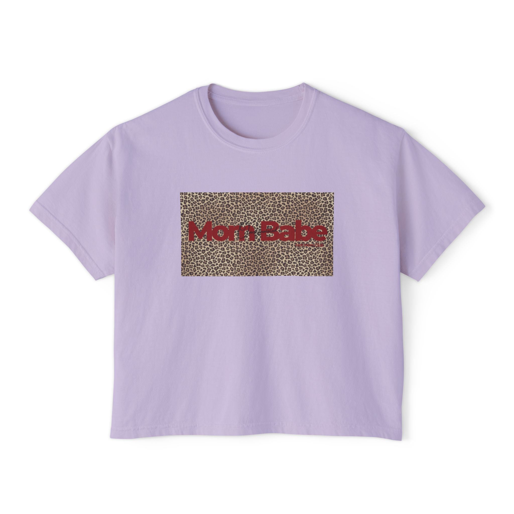 Overstimulated Mom Babe  — Leopard Graphic Tee