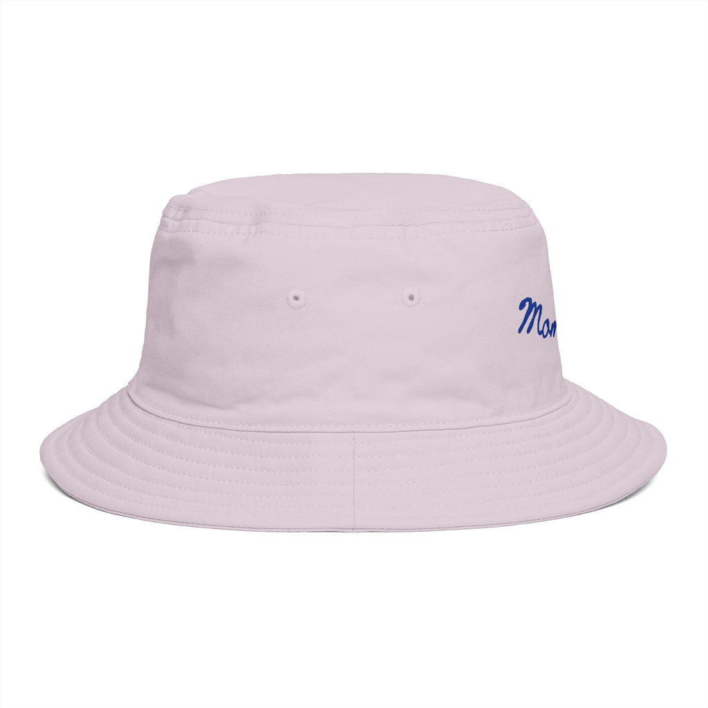 Mom Babe Bucket Hat — Blue Embroidery