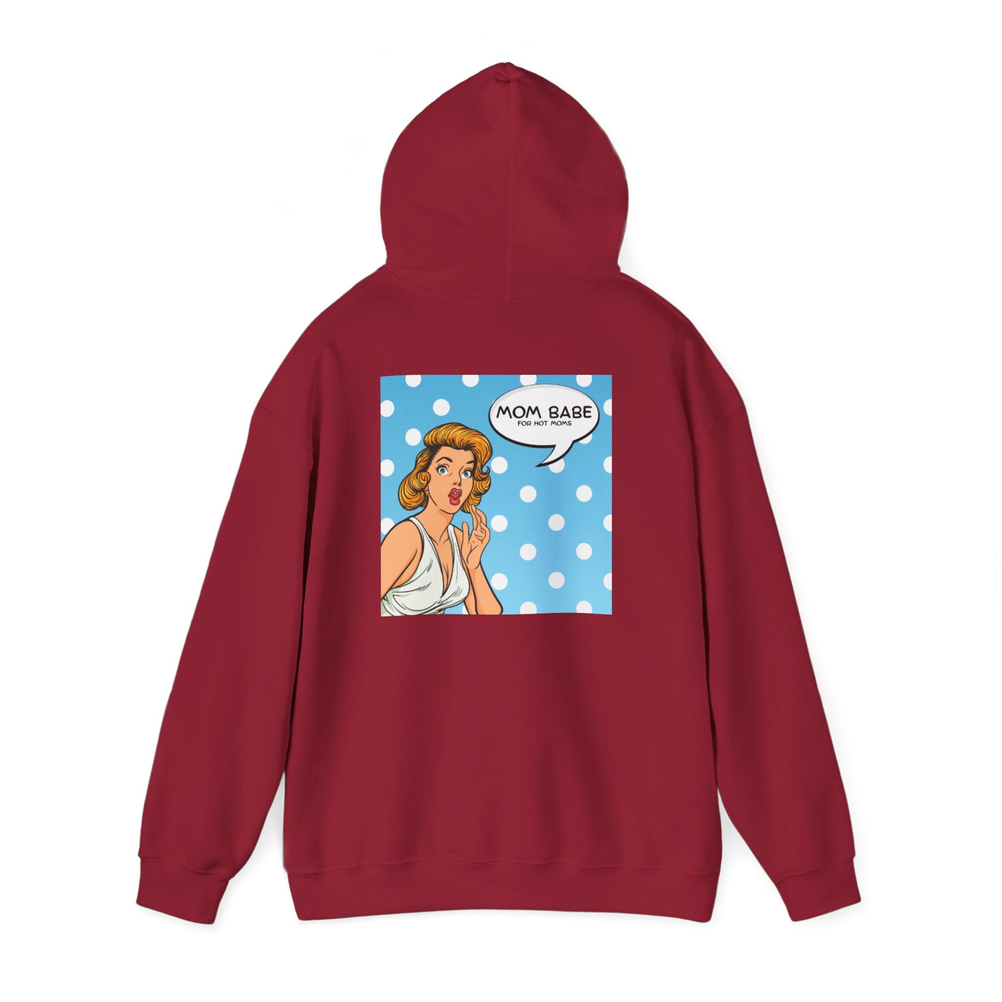 Mom Babe For Hot Moms - Retro Pop Art Graphic Hoodie