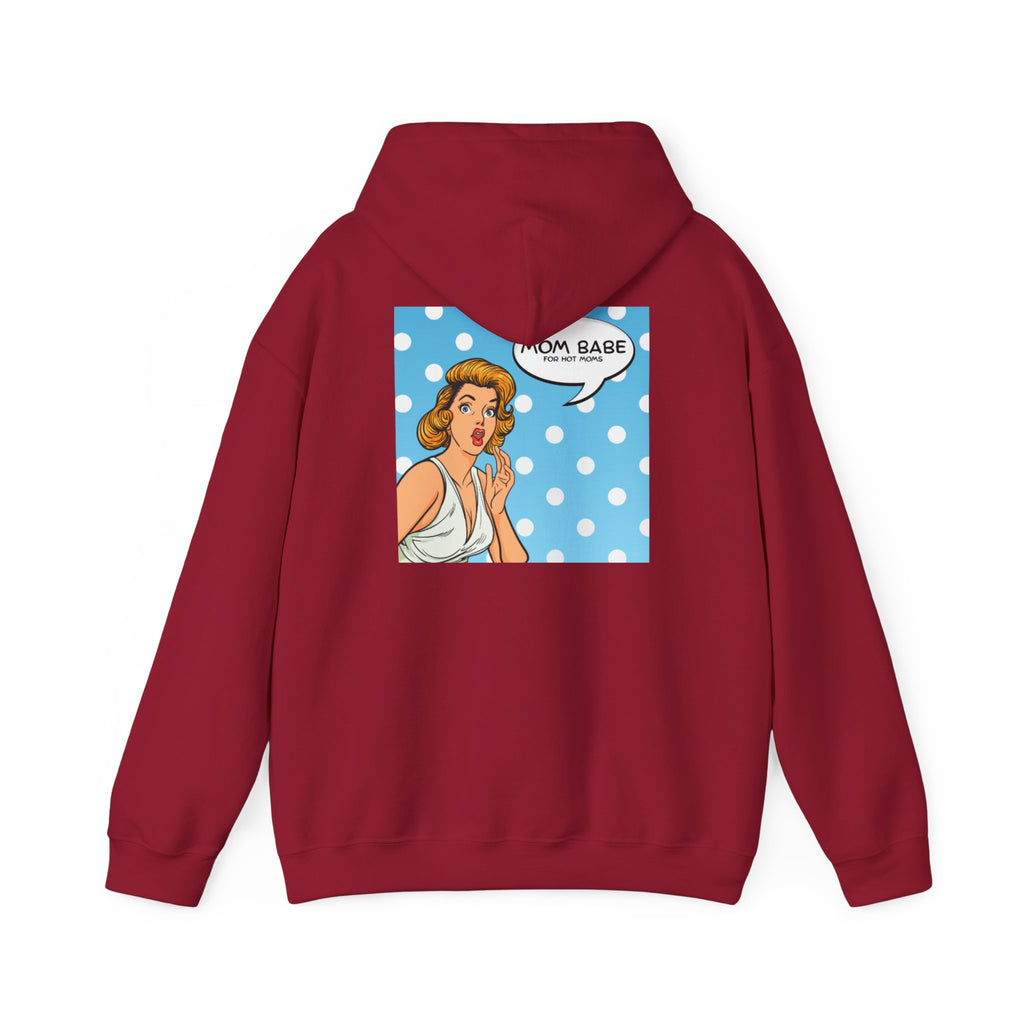 Mom Babe For Hot Moms - Retro Pop Art Graphic Hoodie