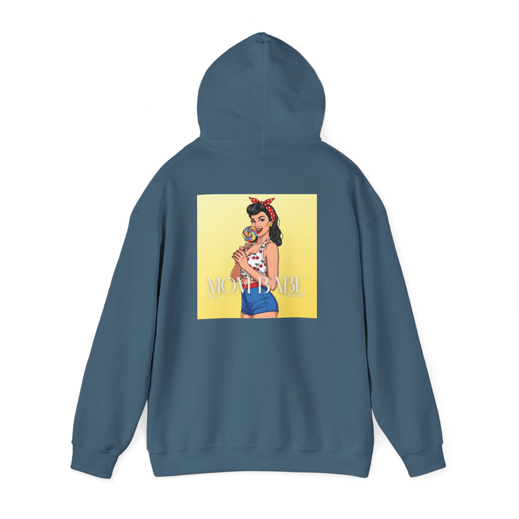 Mom Babe - For Hot Moms Pinup Graphic Hoodie
