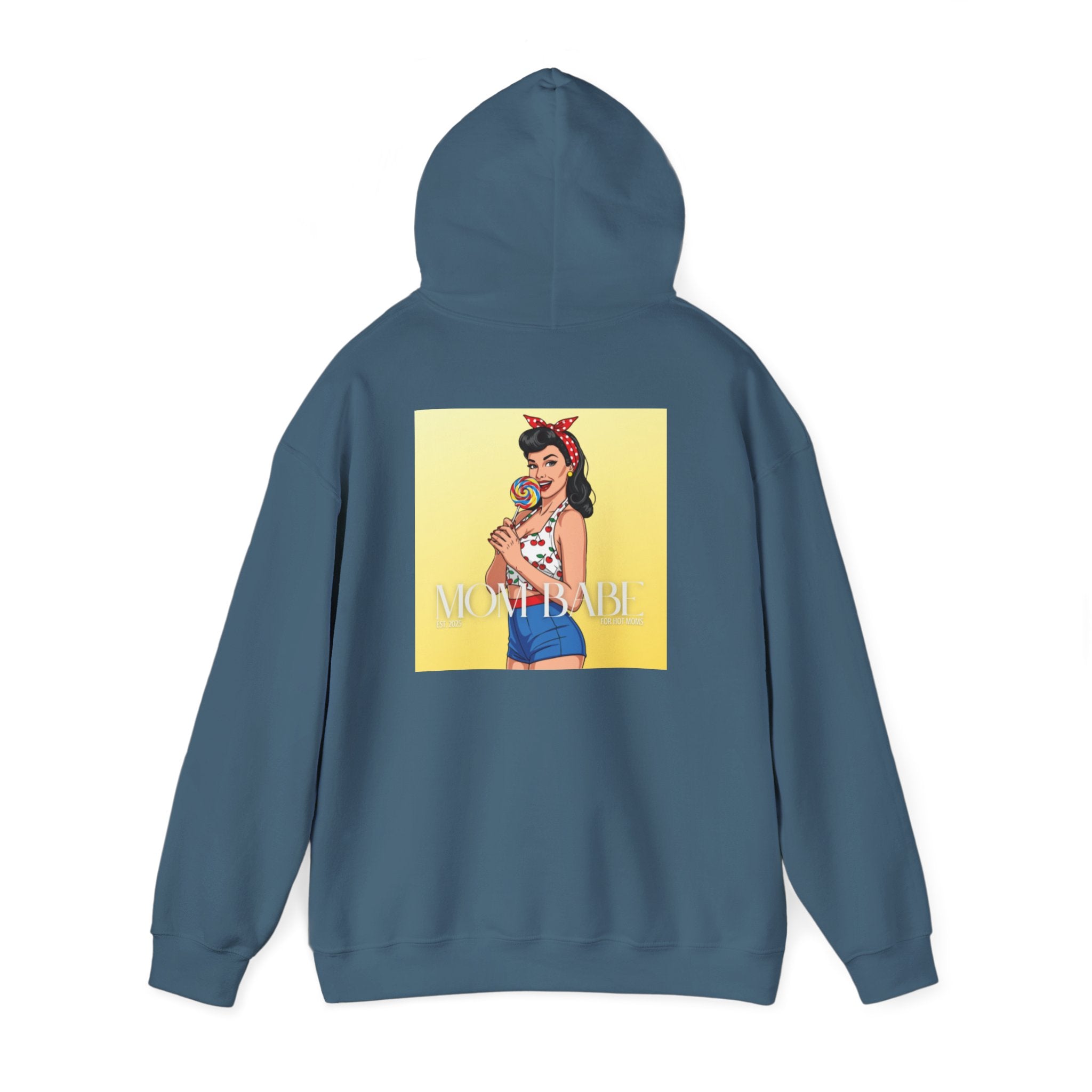 Mom Babe - For Hot Moms Pinup Graphic Hoodie
