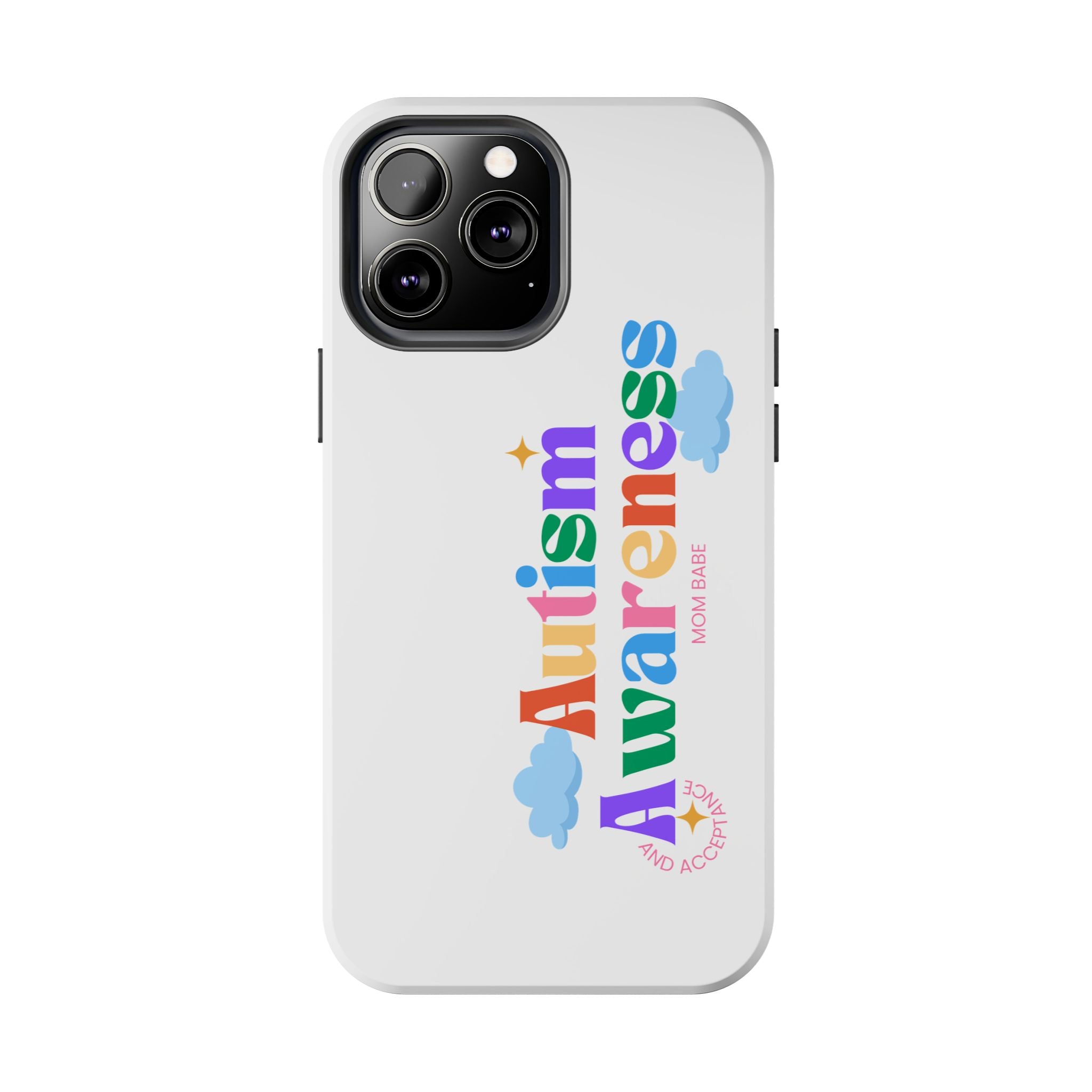 Copy of Autism Awareness and Acceptance — Checkered Heart Phone Case