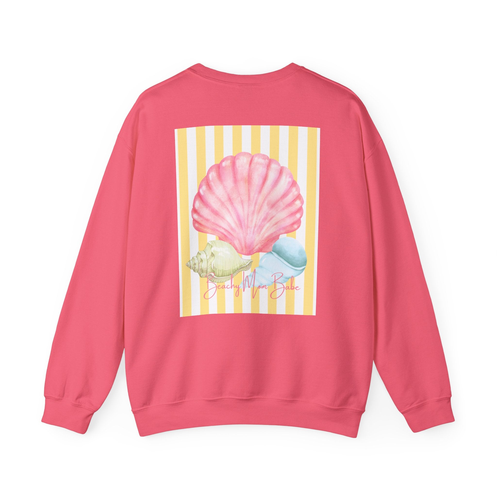 Beach Mom Babe - Pastel Shell Graphic Sweatshirt
