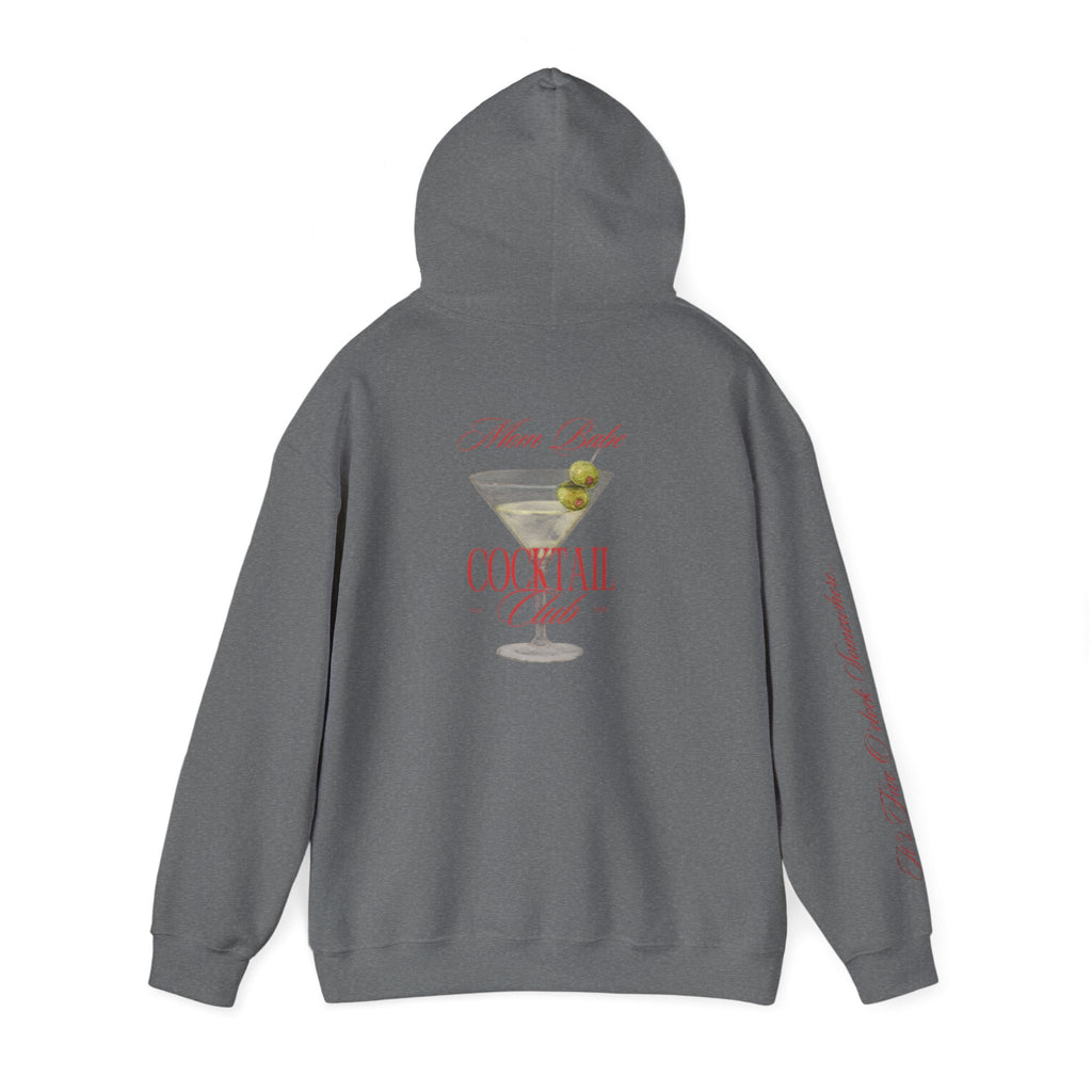 Mom Babe Cocktail Club - Martini Glass Graphic Hoodie