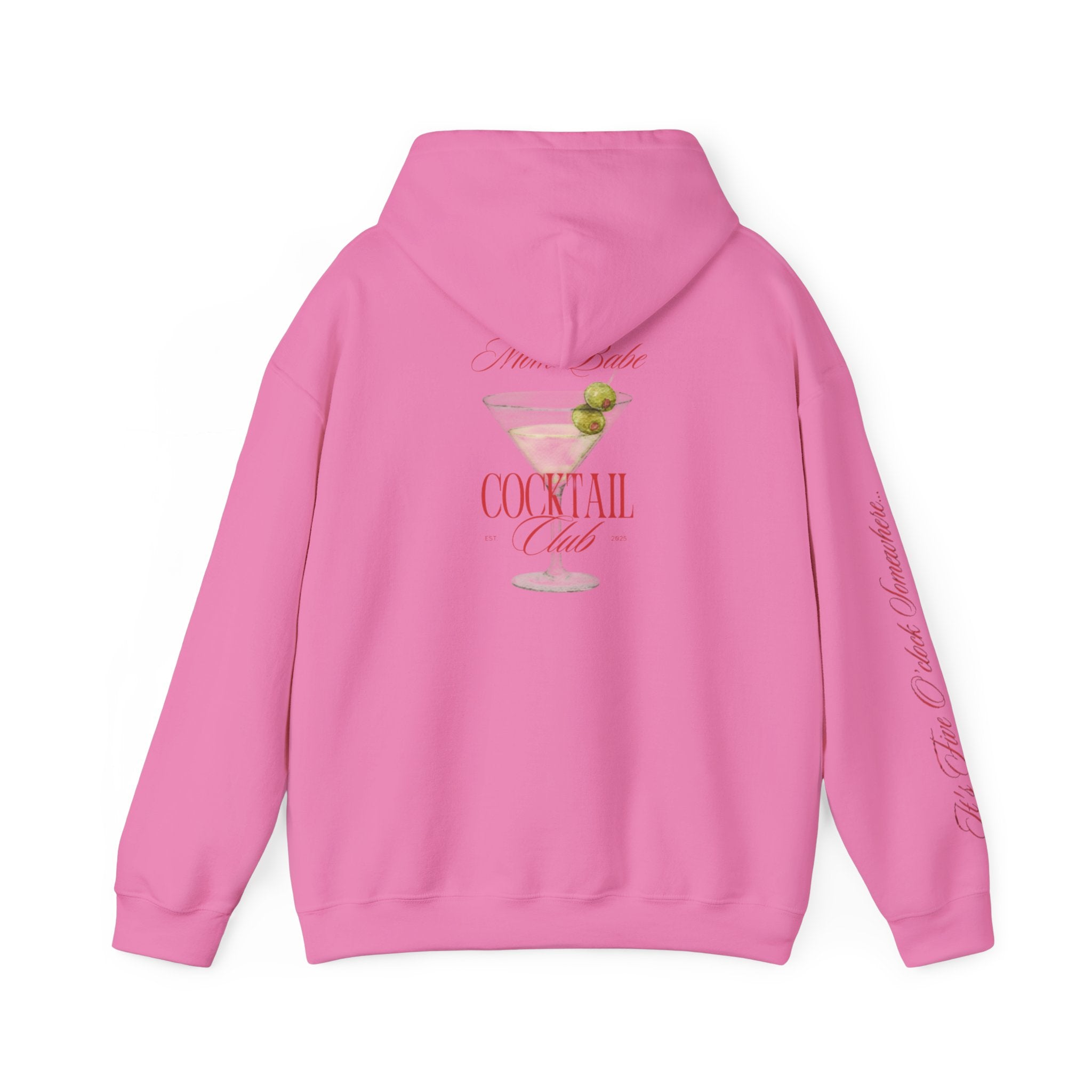 Mom Babe Cocktail Club - Martini Glass Graphic Hoodie
