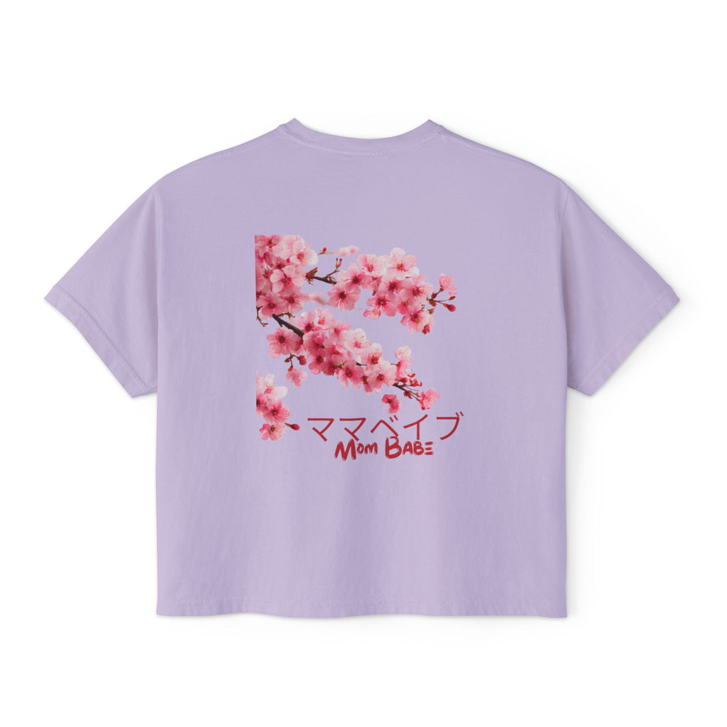 Mom Babe Cherry Blossom - Japanese Kanji Tee