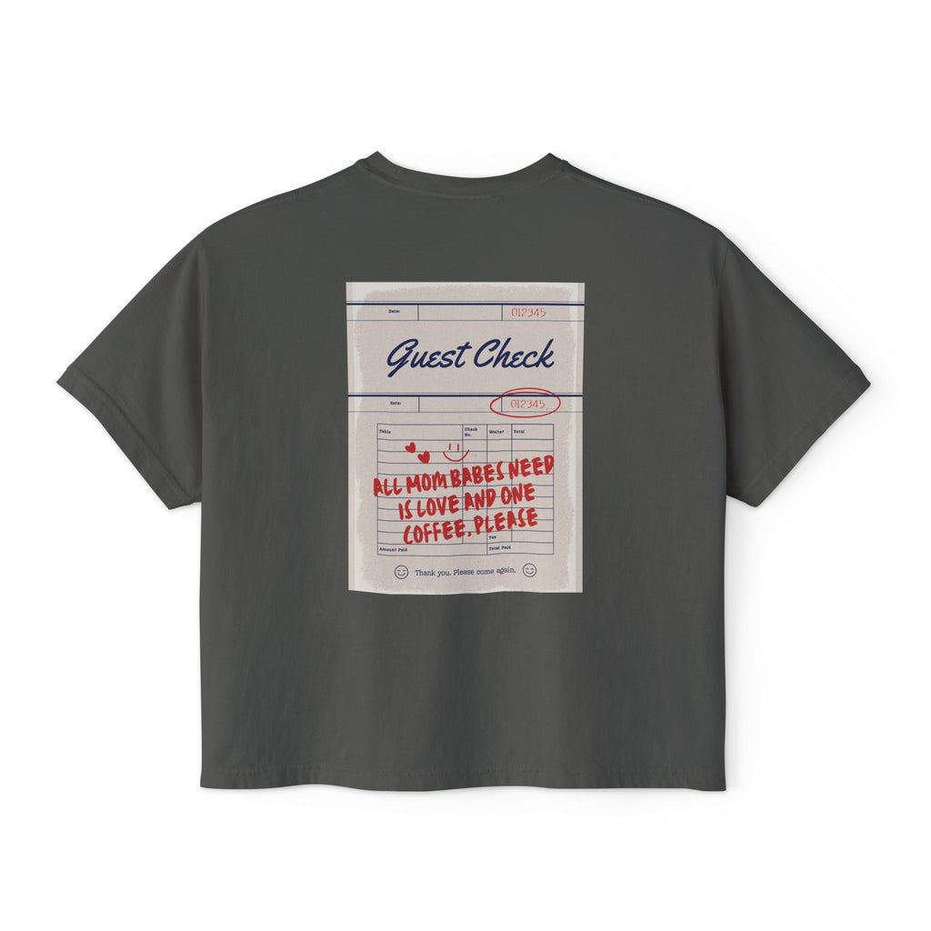 All Mom Babes Need - Graphic Check Tee