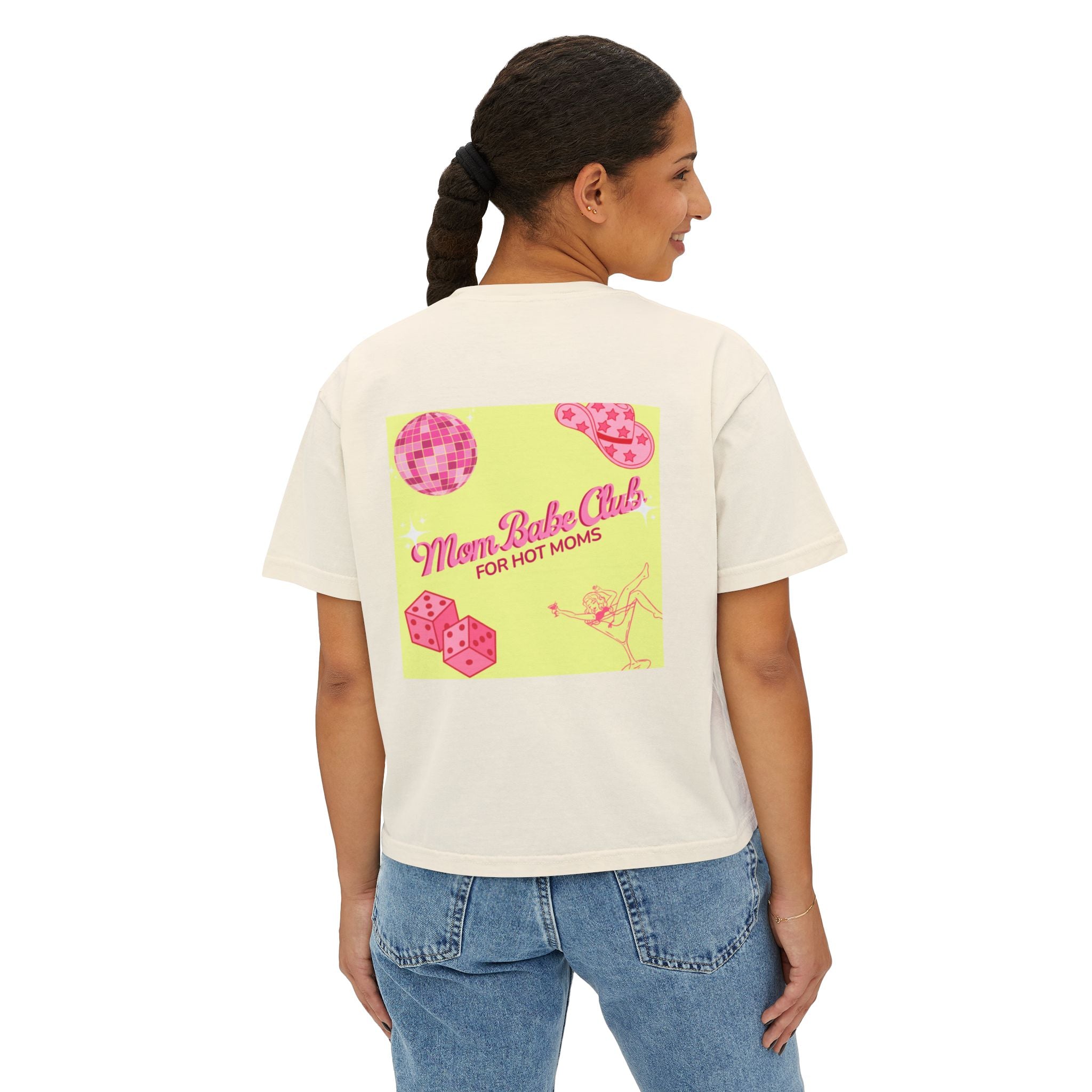 Mom Babe Club - For Hot Moms —  Pink Graphic Tee